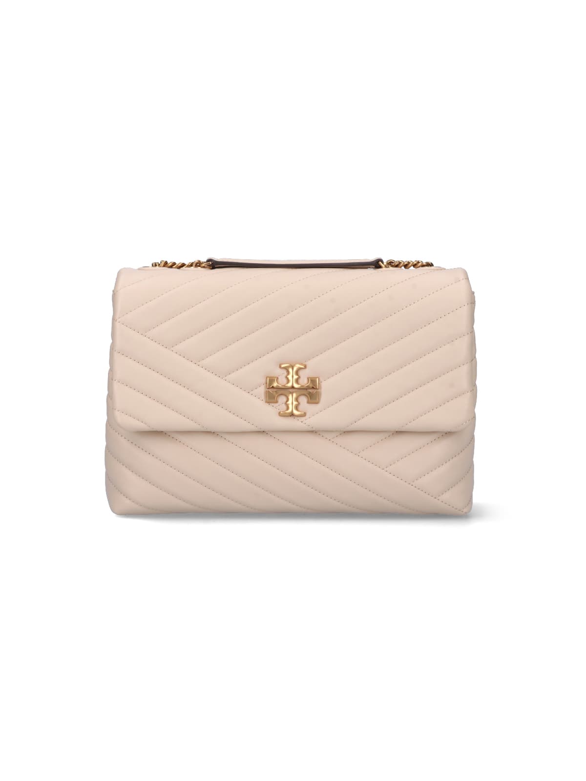 Shop Tory Burch Kira Shoulder Bag In Crema