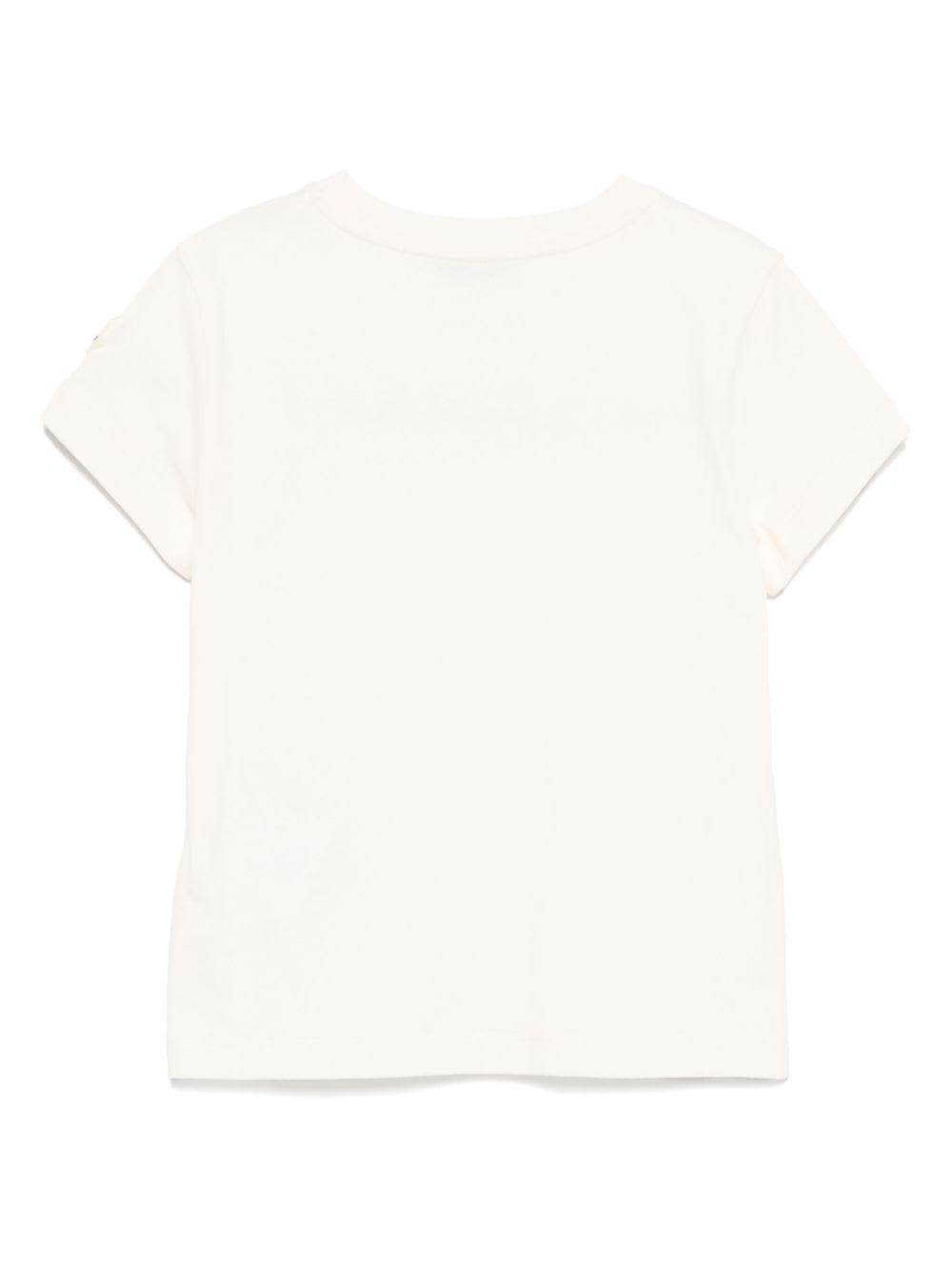 Moncler Enfant Cotton T-shirt In White