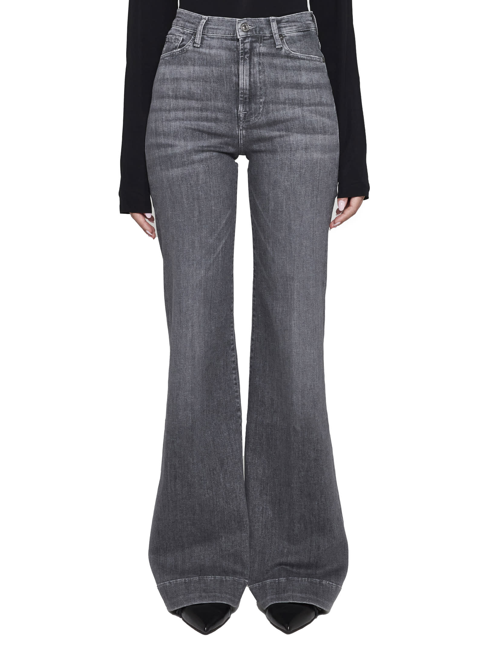 Shop 7 For All Mankind Jeans In Grey