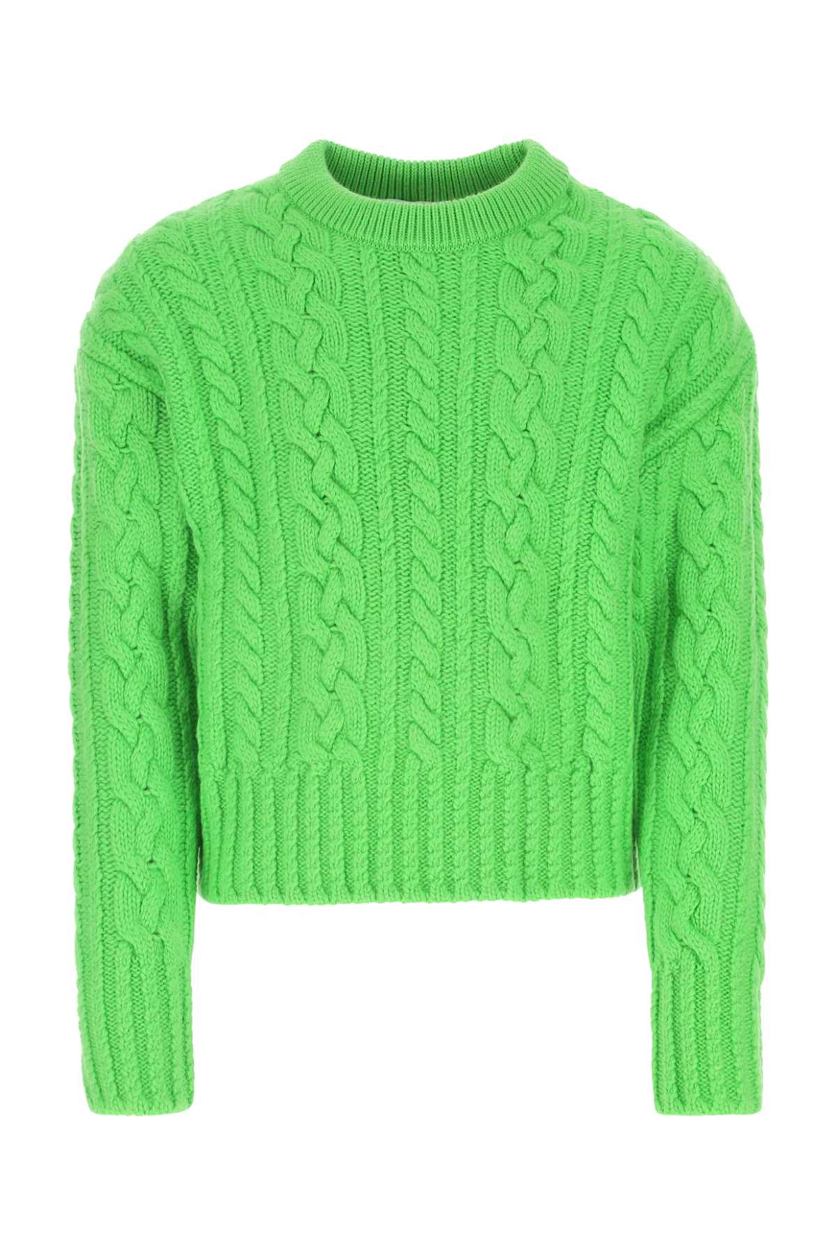 Shop Ami Alexandre Mattiussi Green Wool Sweater In 300