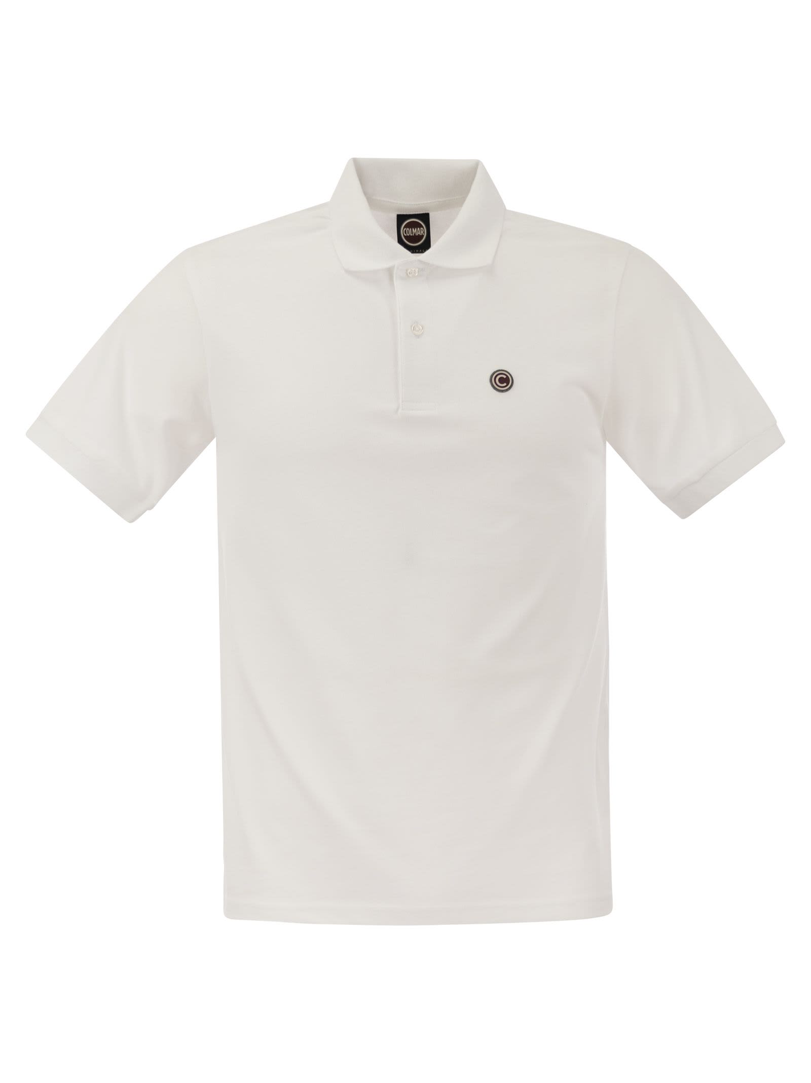 Pique Polo Shirt With Ribbed Edges