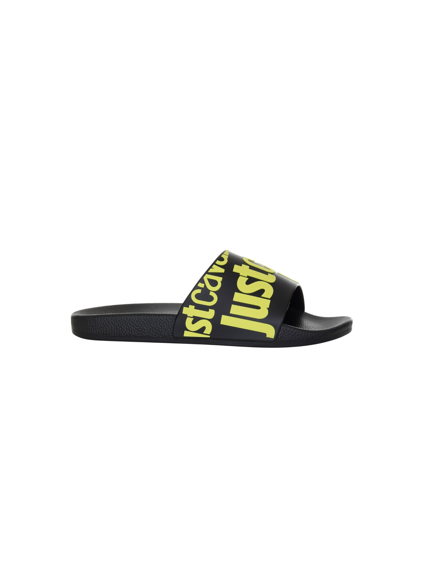 Just Cavalli Pool Slides In Yellow