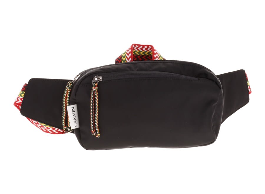 Shop Lanvin Curb Belt Bag In Black