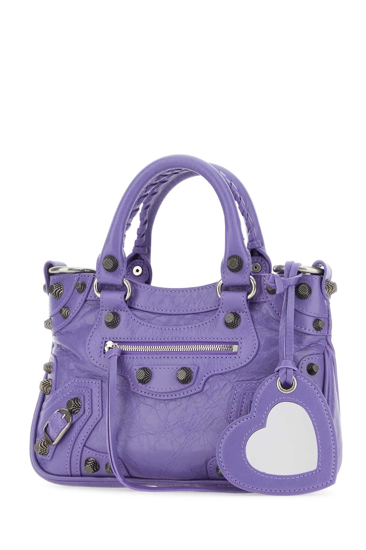 Shop Balenciaga Light Purple Nappa Leather Neo Cagole S Handbag In 5407