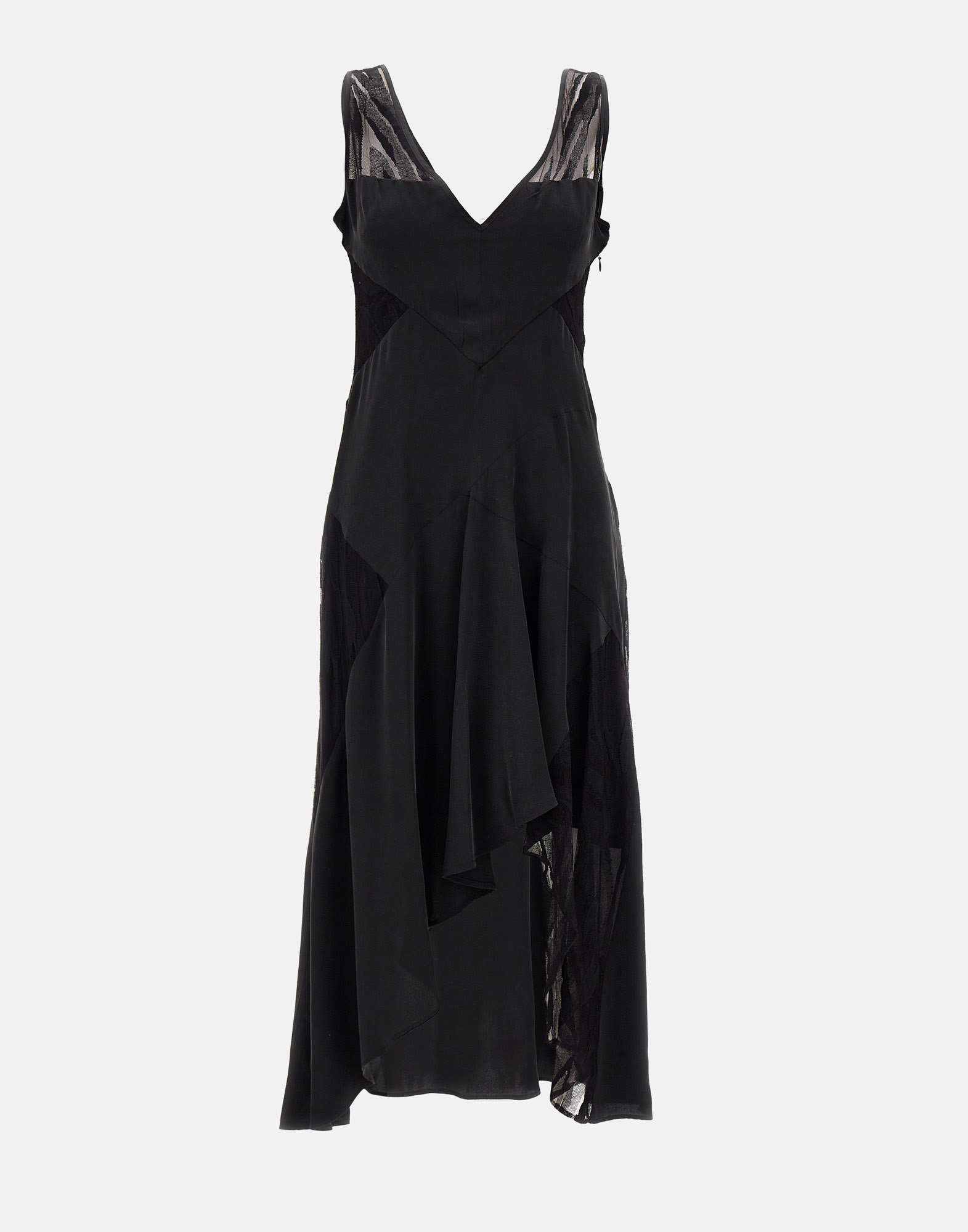 Shop Iro Judya Silk Dress In Black