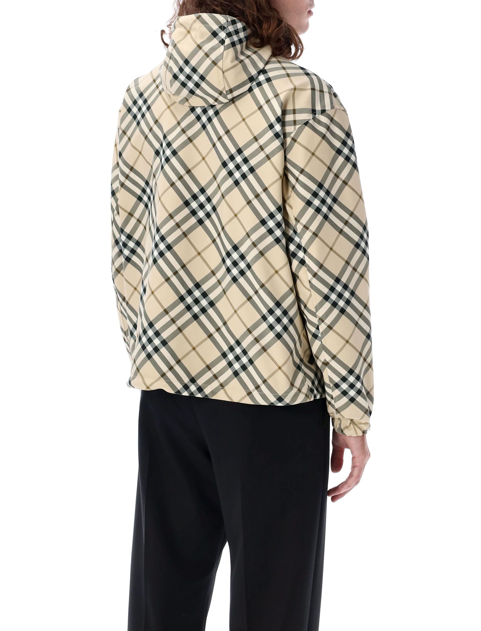 Shop Burberry Reversible Check Lightweight Jacket In Grain Ip Check