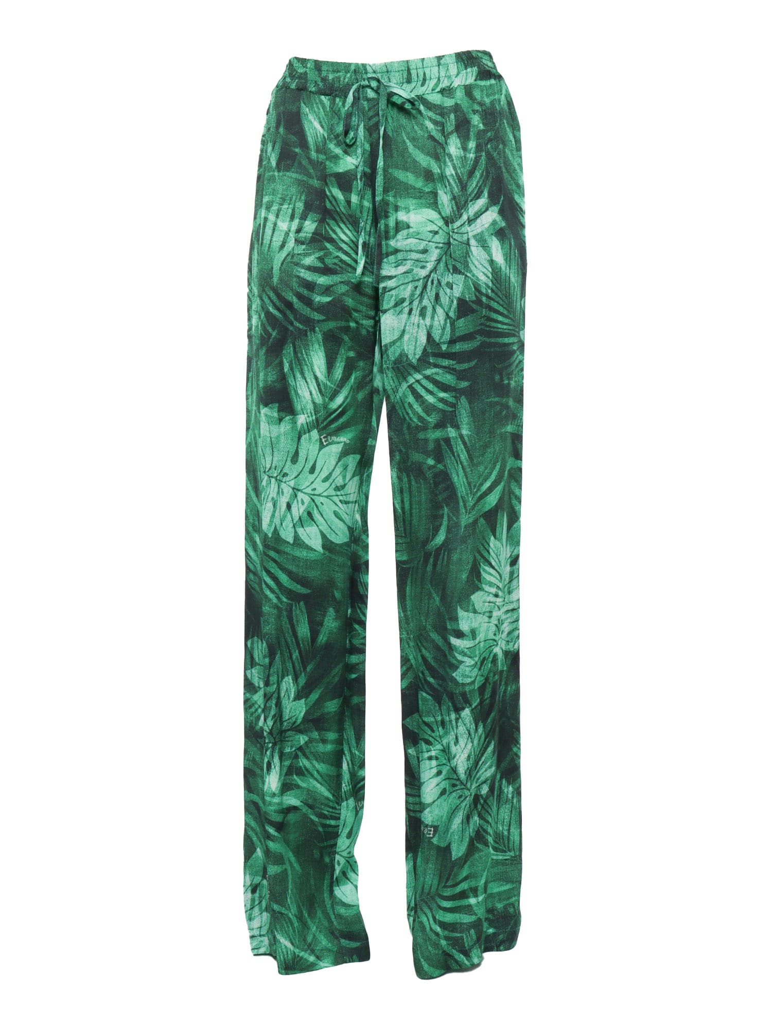 Shop Ermanno Ermanno Scervino Soft Foresta Trousers In Green