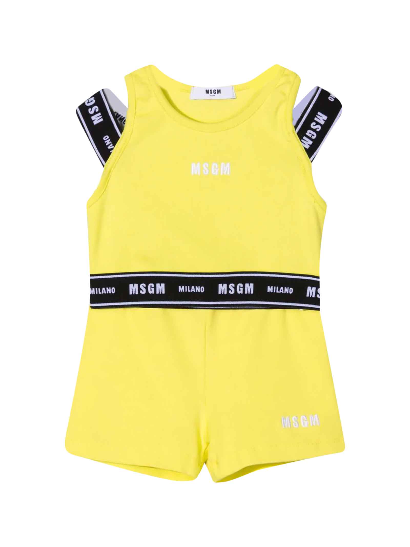 MSGM Yellow Two Pieces Girl Set