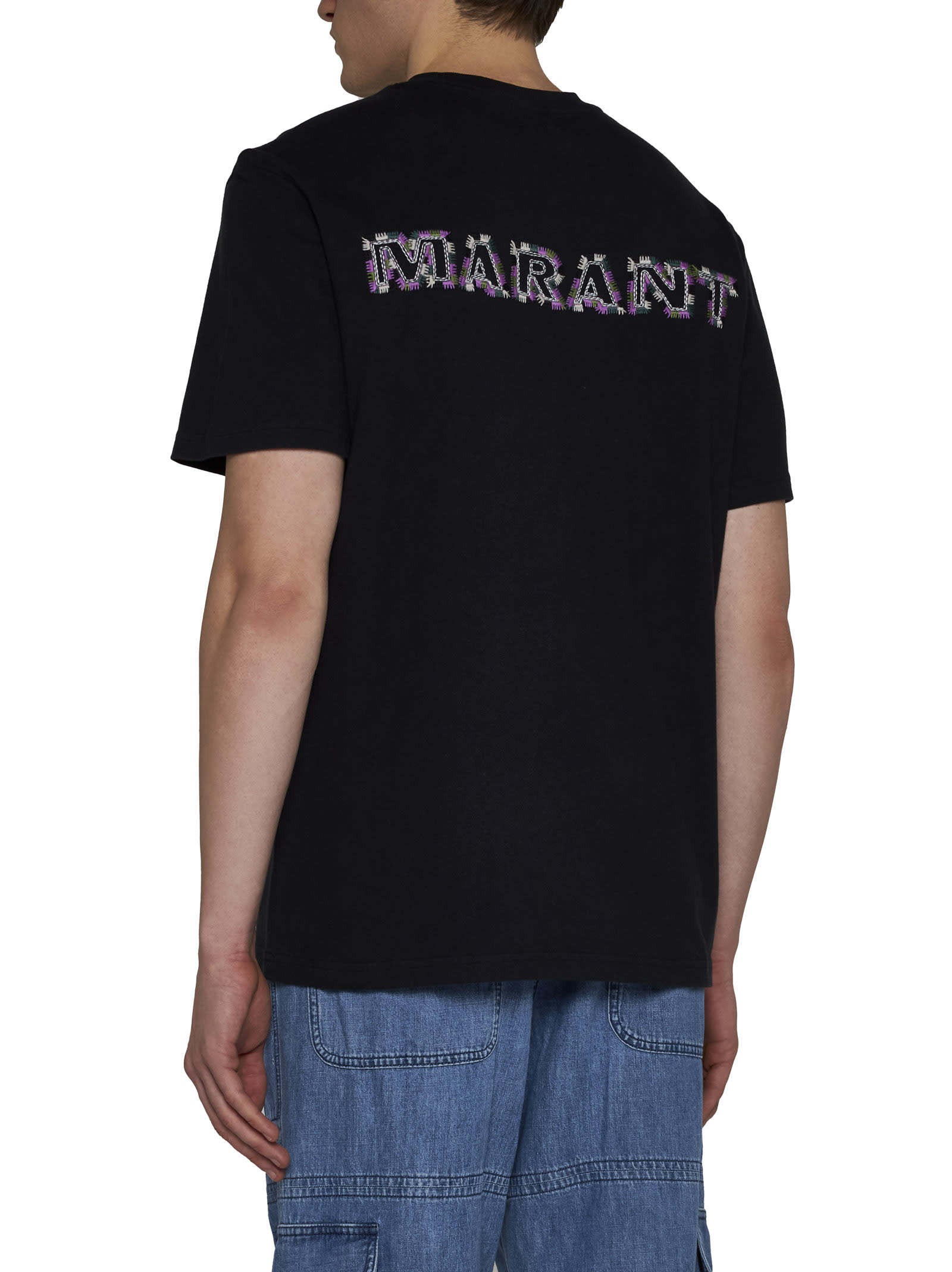 Shop Isabel Marant T-shirt In Black