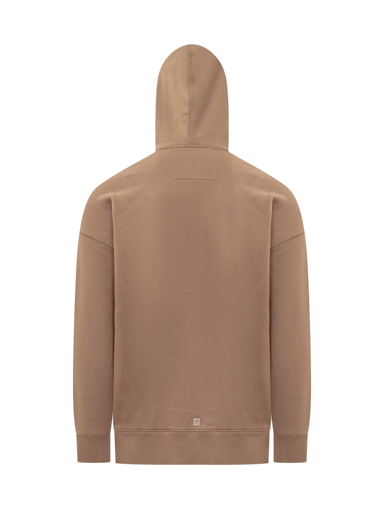 Shop Givenchy Hoodie With Logo In Beige