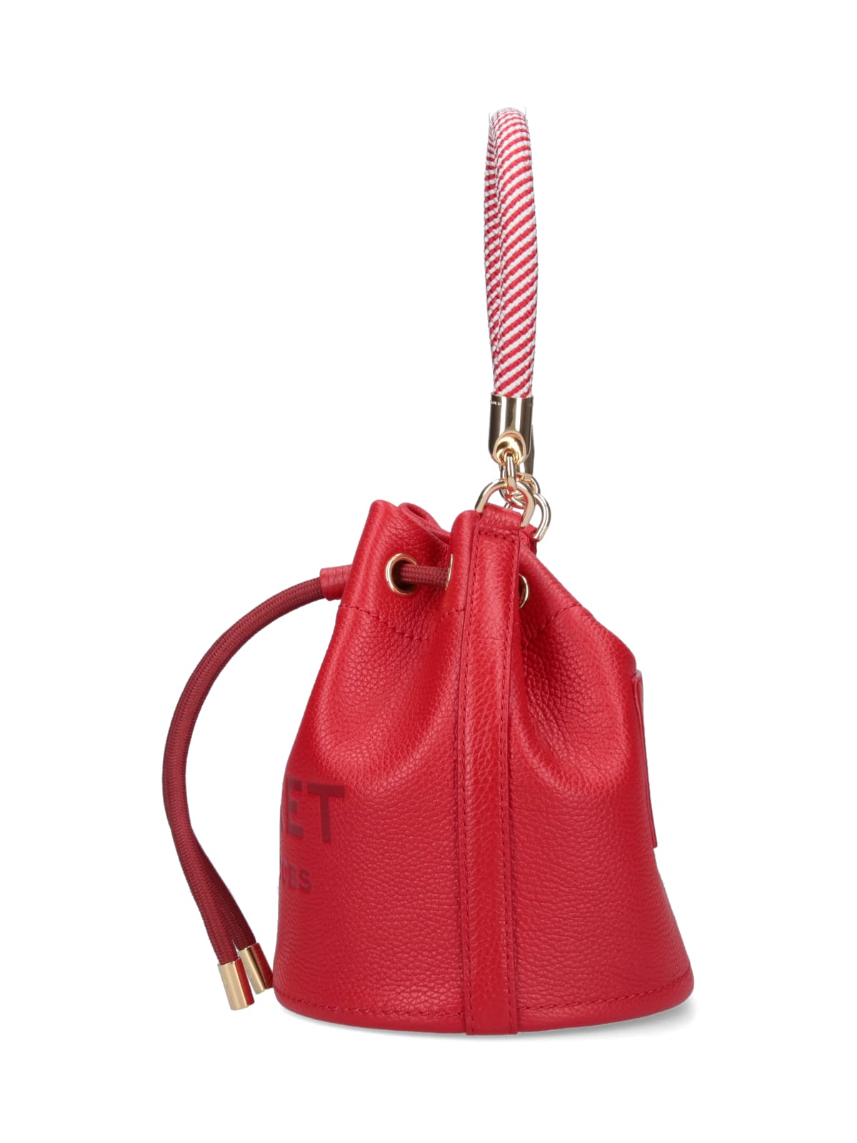 Shop Marc Jacobs The Leather Bucket Bag In Red