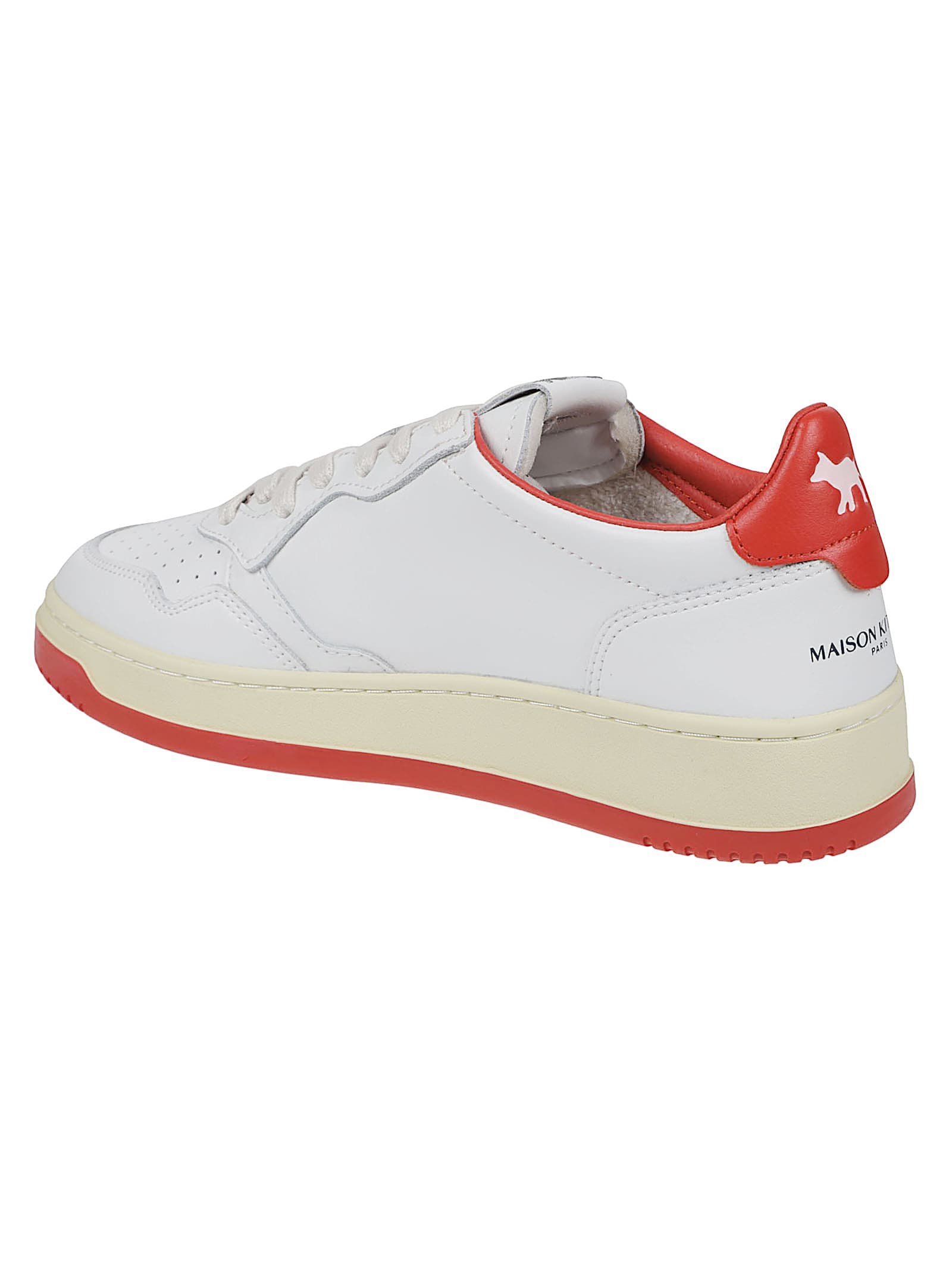 Autry X Maison Kitsune Medalist Low Top Sneakers In Animal Print