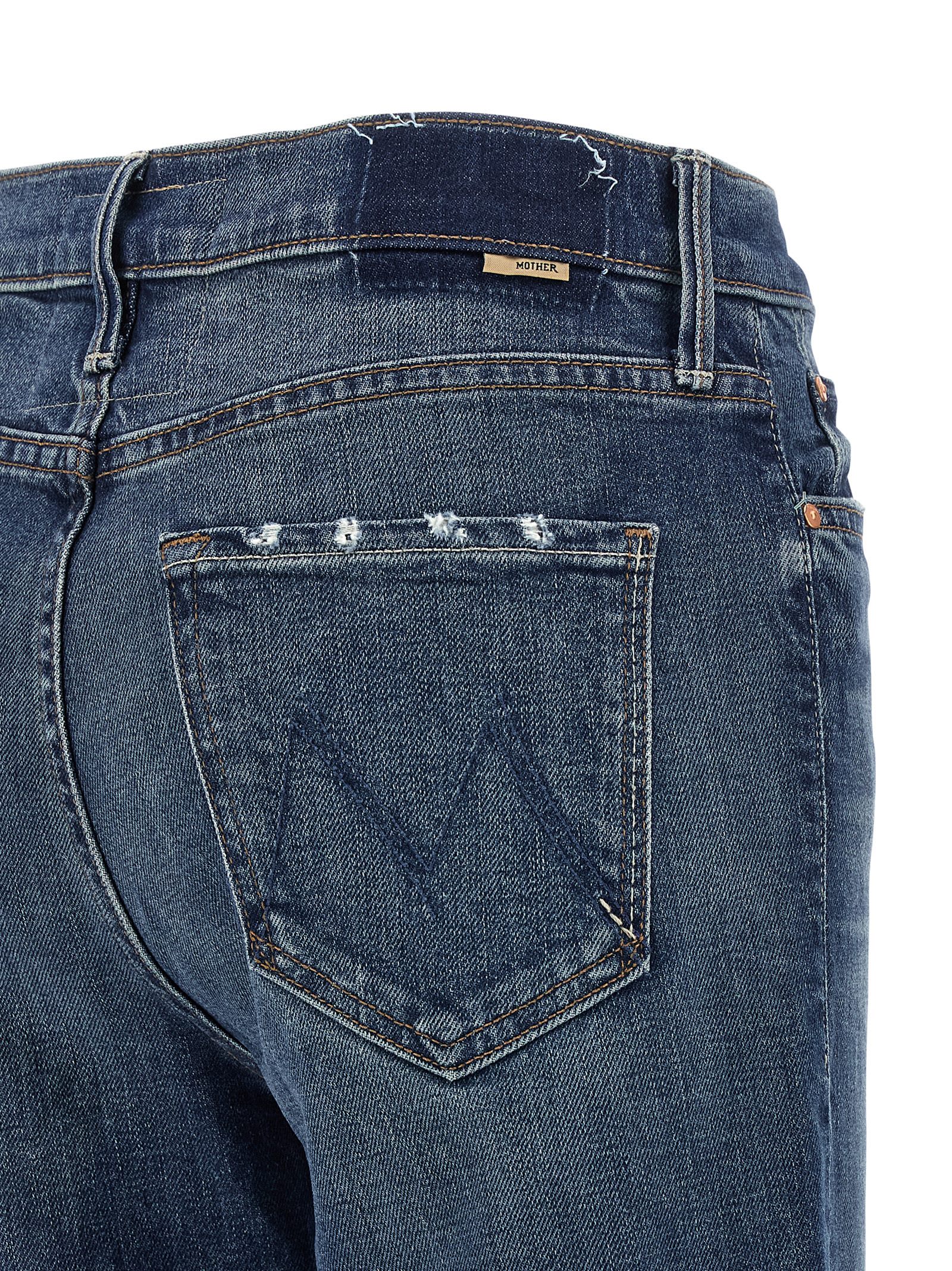 Mother The Kick Jeans In Blue