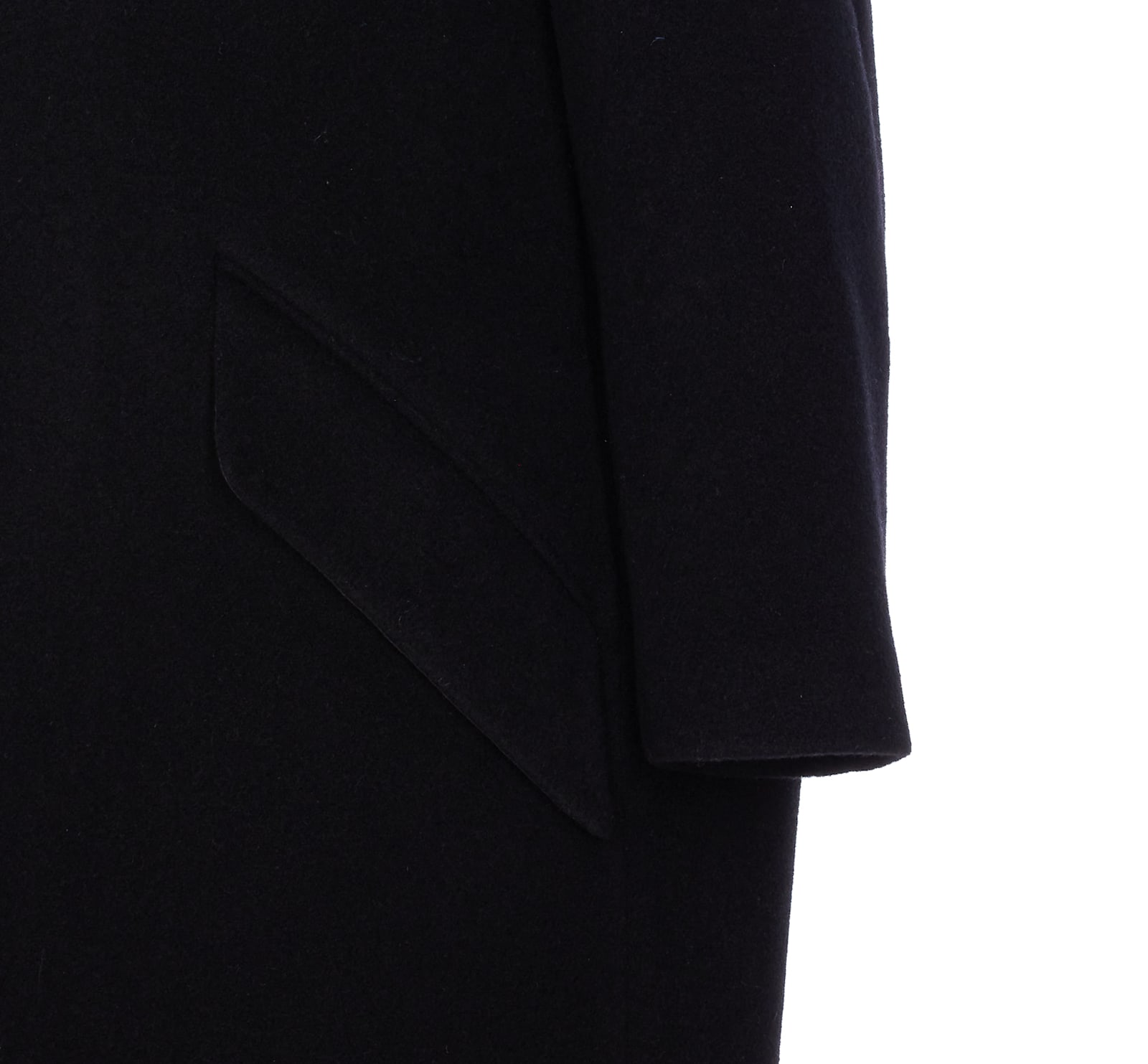 Isabel Marant Étoile Longline Coat Single-breasted Front Pockets In Black