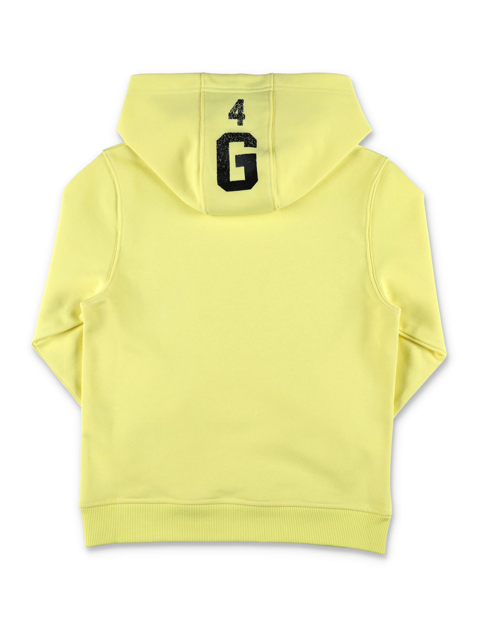 Shop Givenchy Logo Hoodie In Yellow