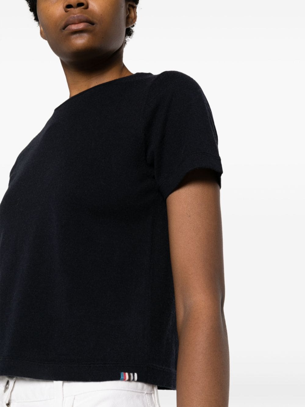 Shop Extreme Cashmere T Shirt Cotone Cash In Navy