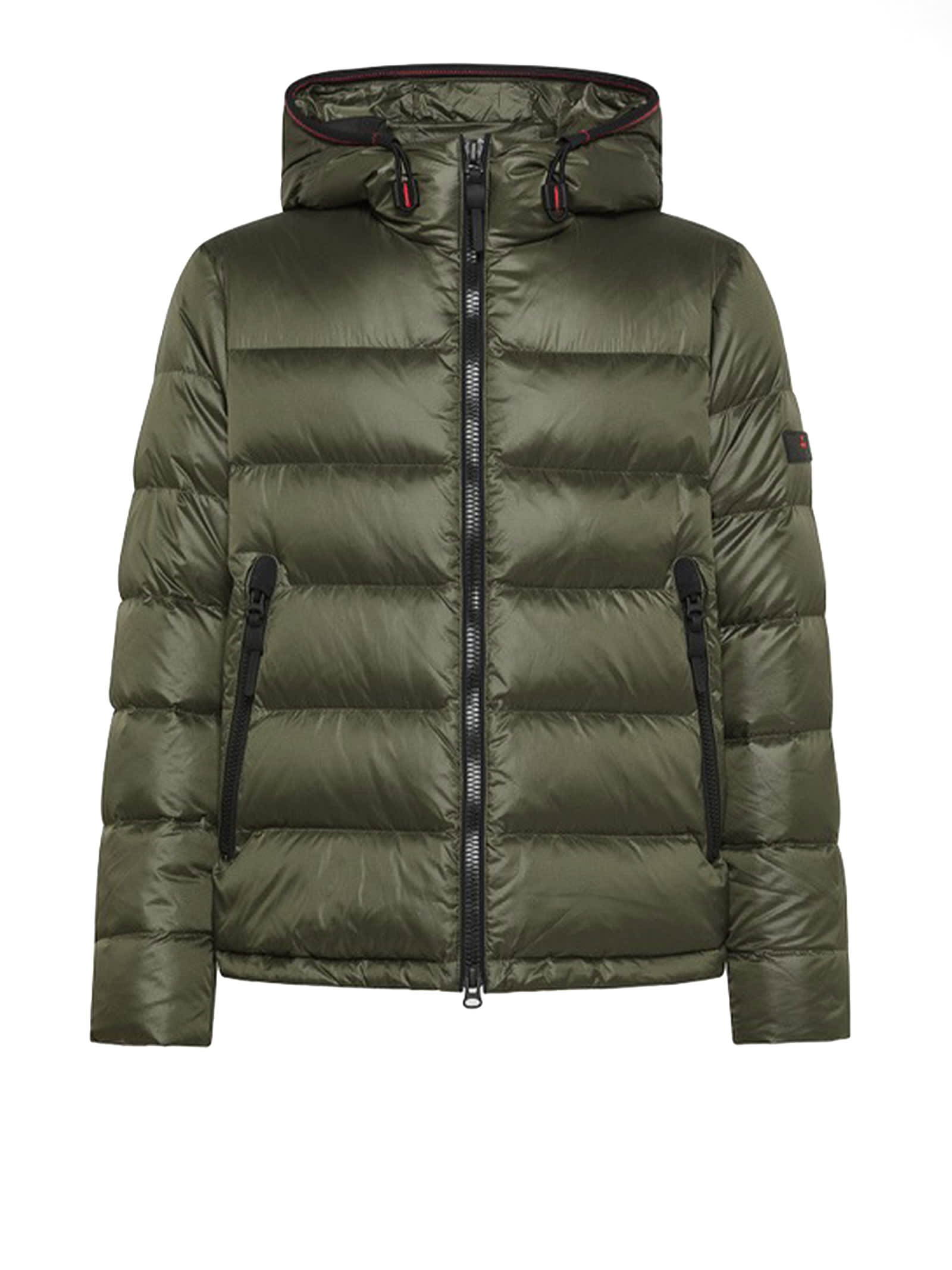 Honova Down Jacket Green In Lightweight Nylon