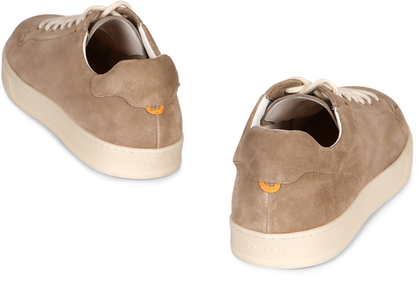 Doucal's Men's Leather Sneakers In White