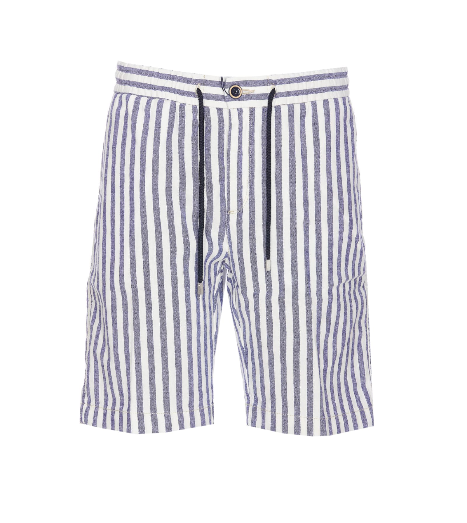 Shop Vilebrequin Striped Shorts In Blue