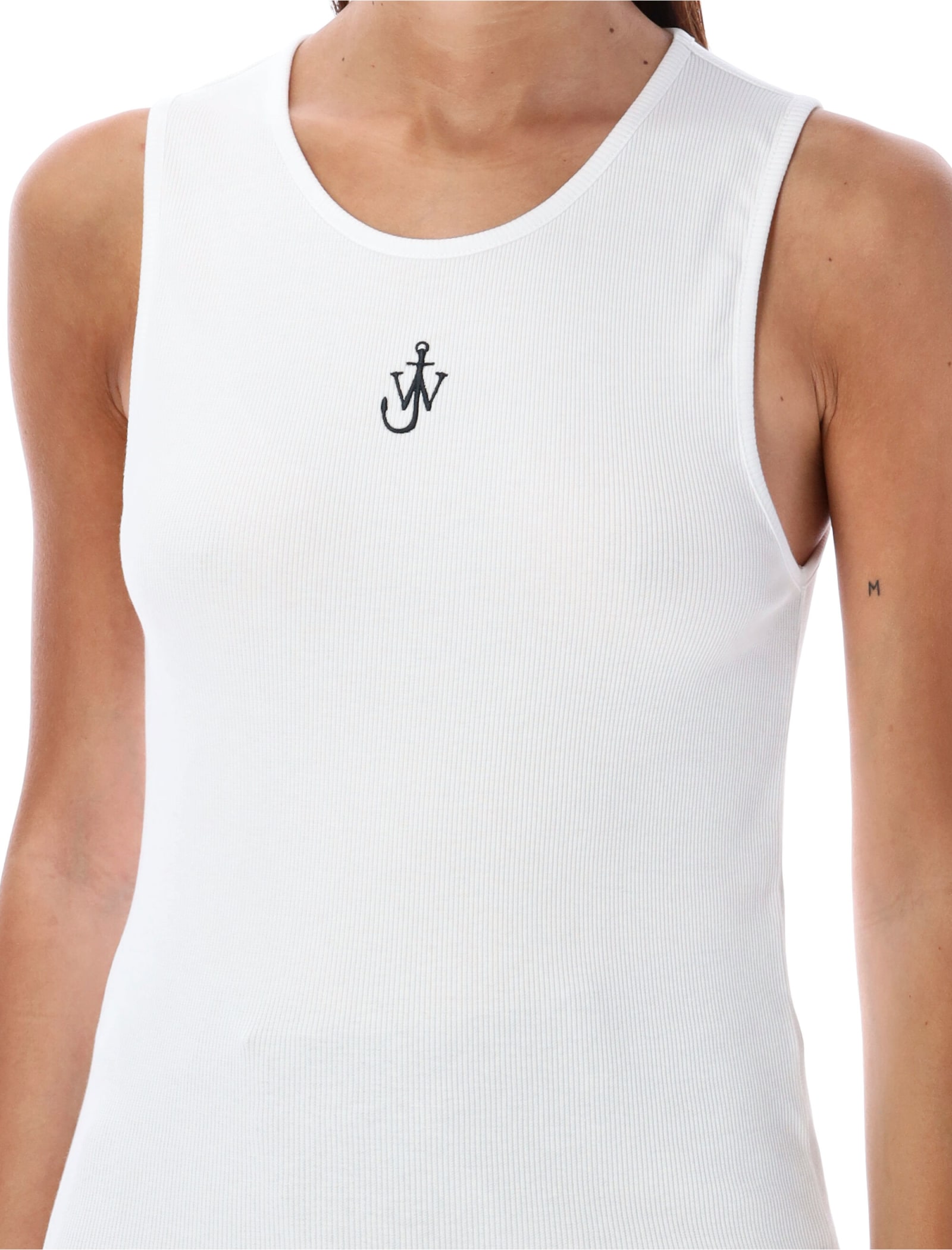 Shop Jw Anderson Anchor Tank Top In White