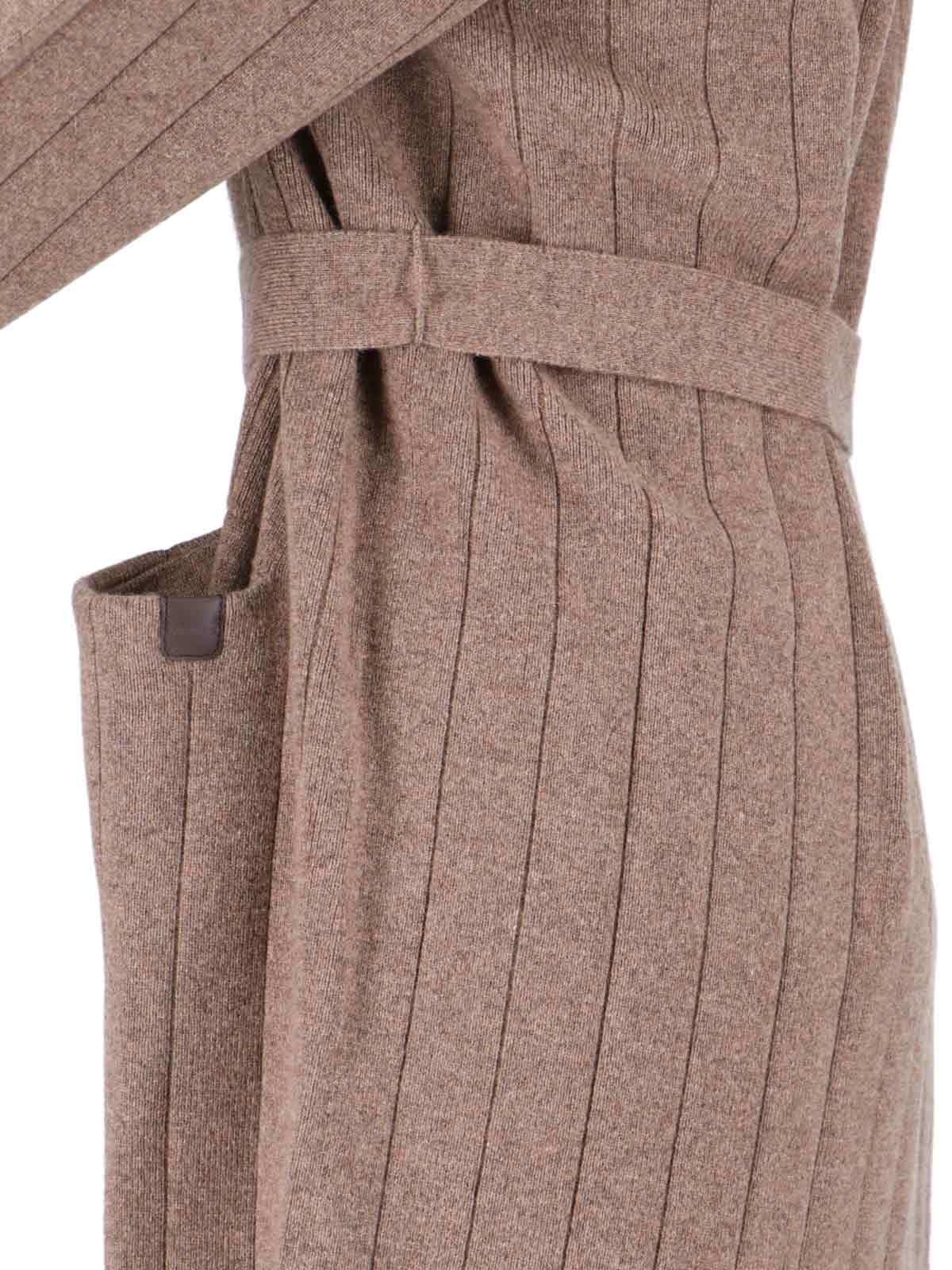 Max Mara Maxi Cashmere Cardigan In Gray