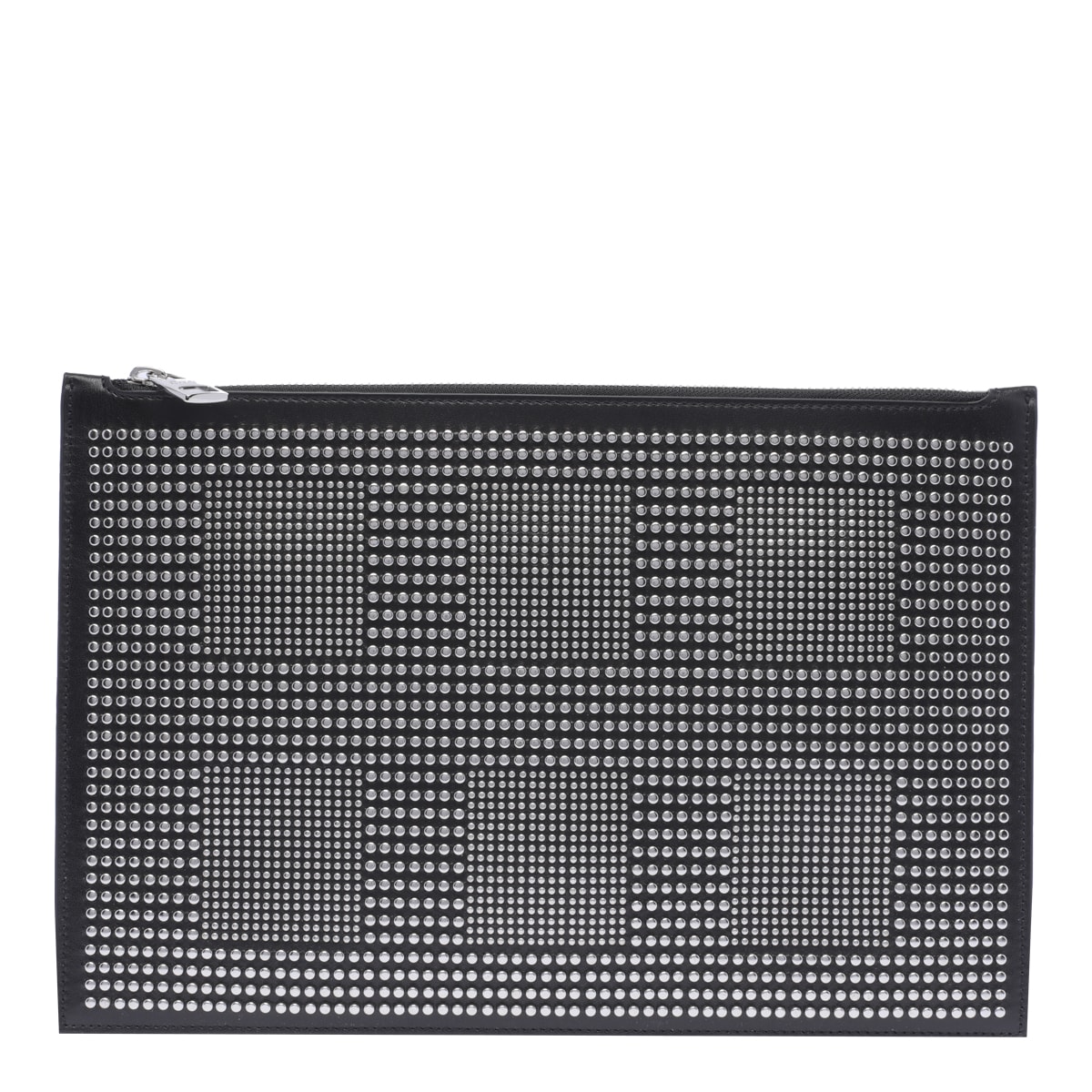 Shop Alexander Mcqueen Studded Pouch In Black