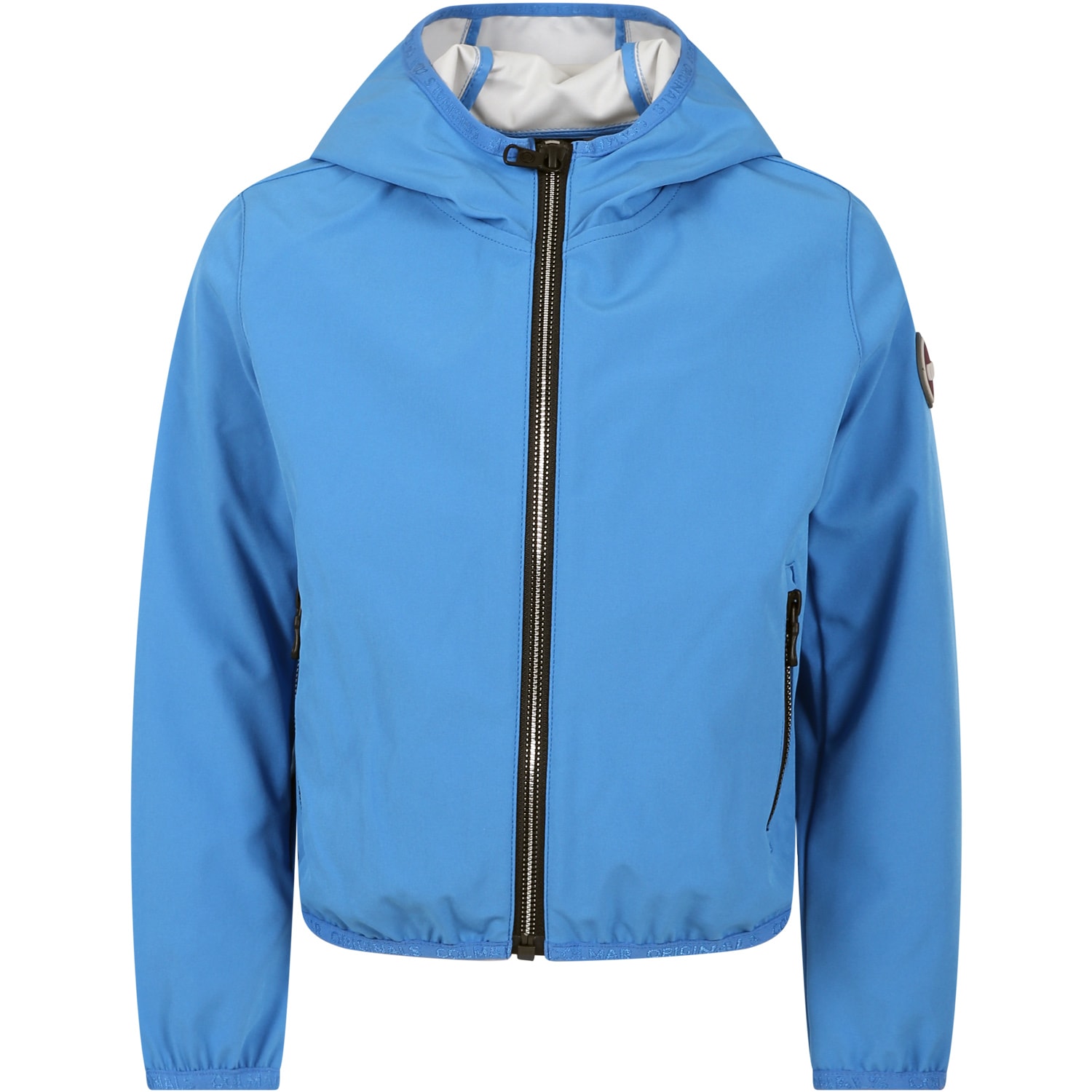 Colmar Light Blue Jacket For Boy With Logo