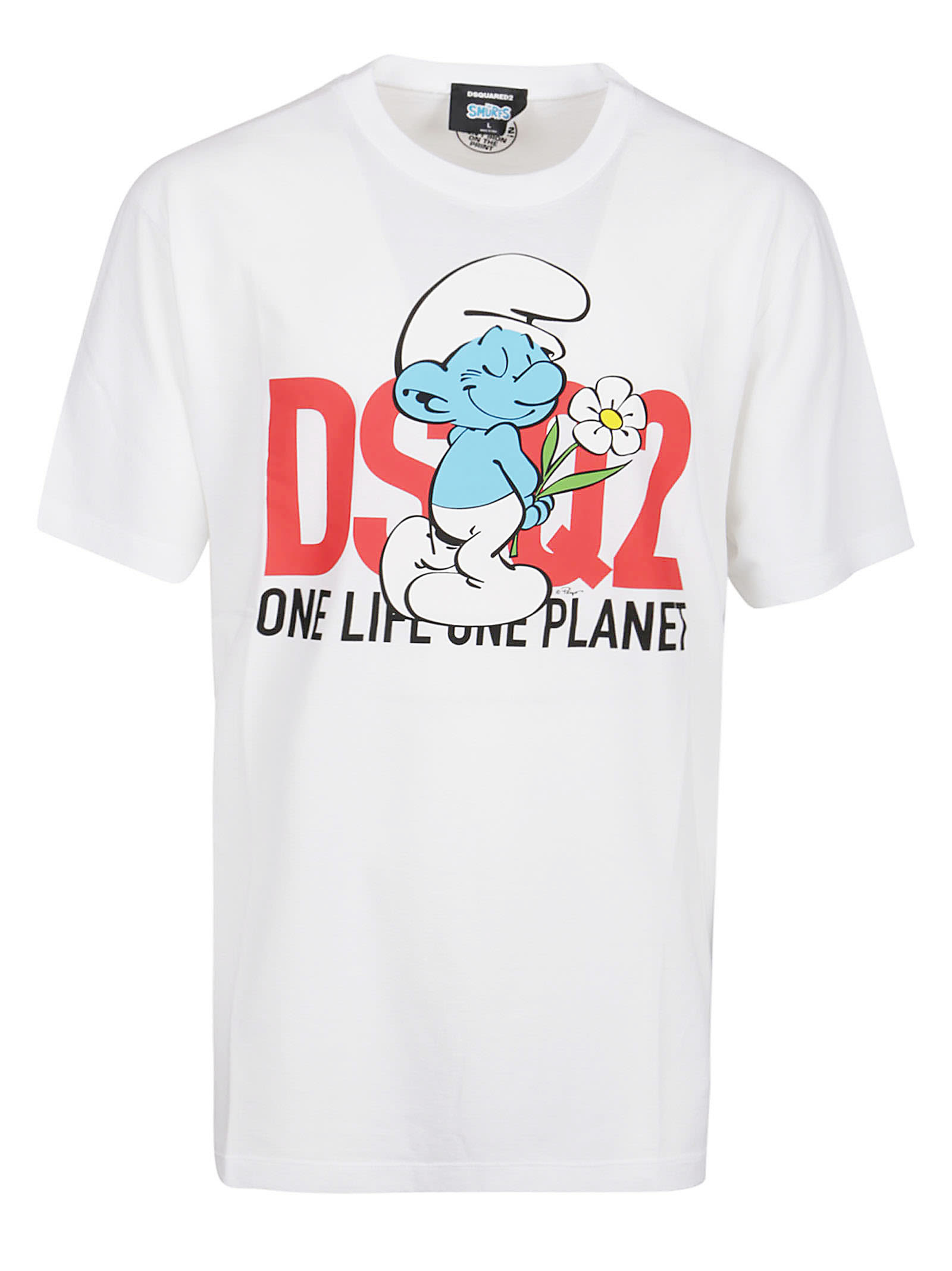 Dsquared2 Smurf In Love T-shirt In White | ModeSens
