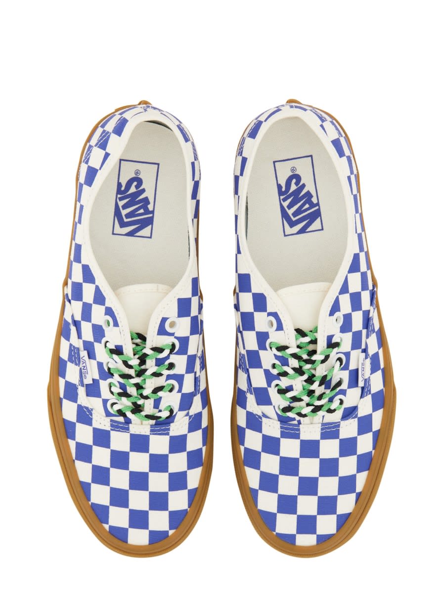 Vans Authentic Checked Sneakers In White