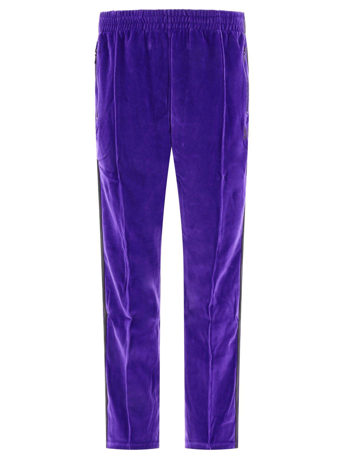 Needles Butterfly Detailed Straight-leg Track Pants In Violet