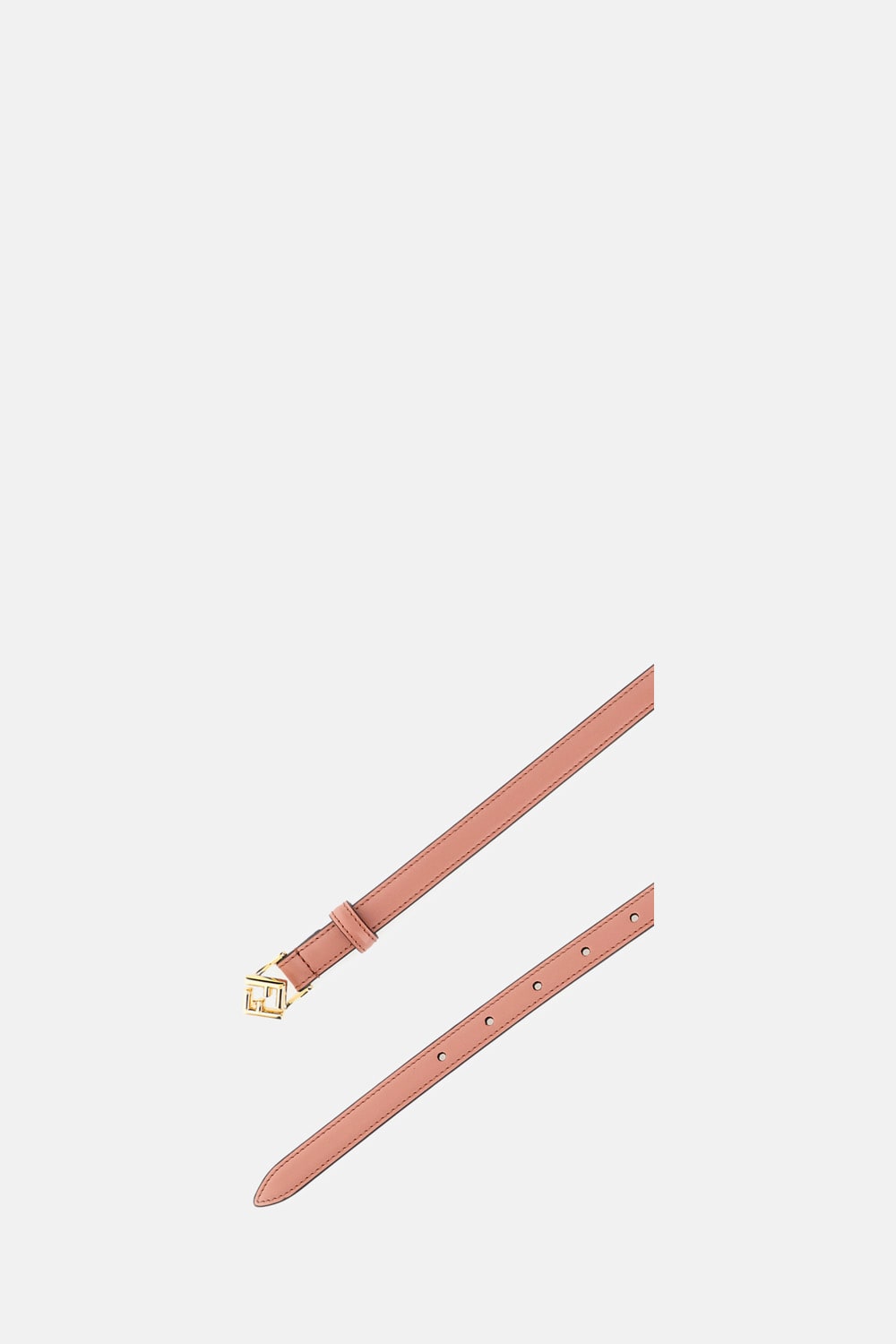 Fendi Ff-buckle Leather Belt In Pink