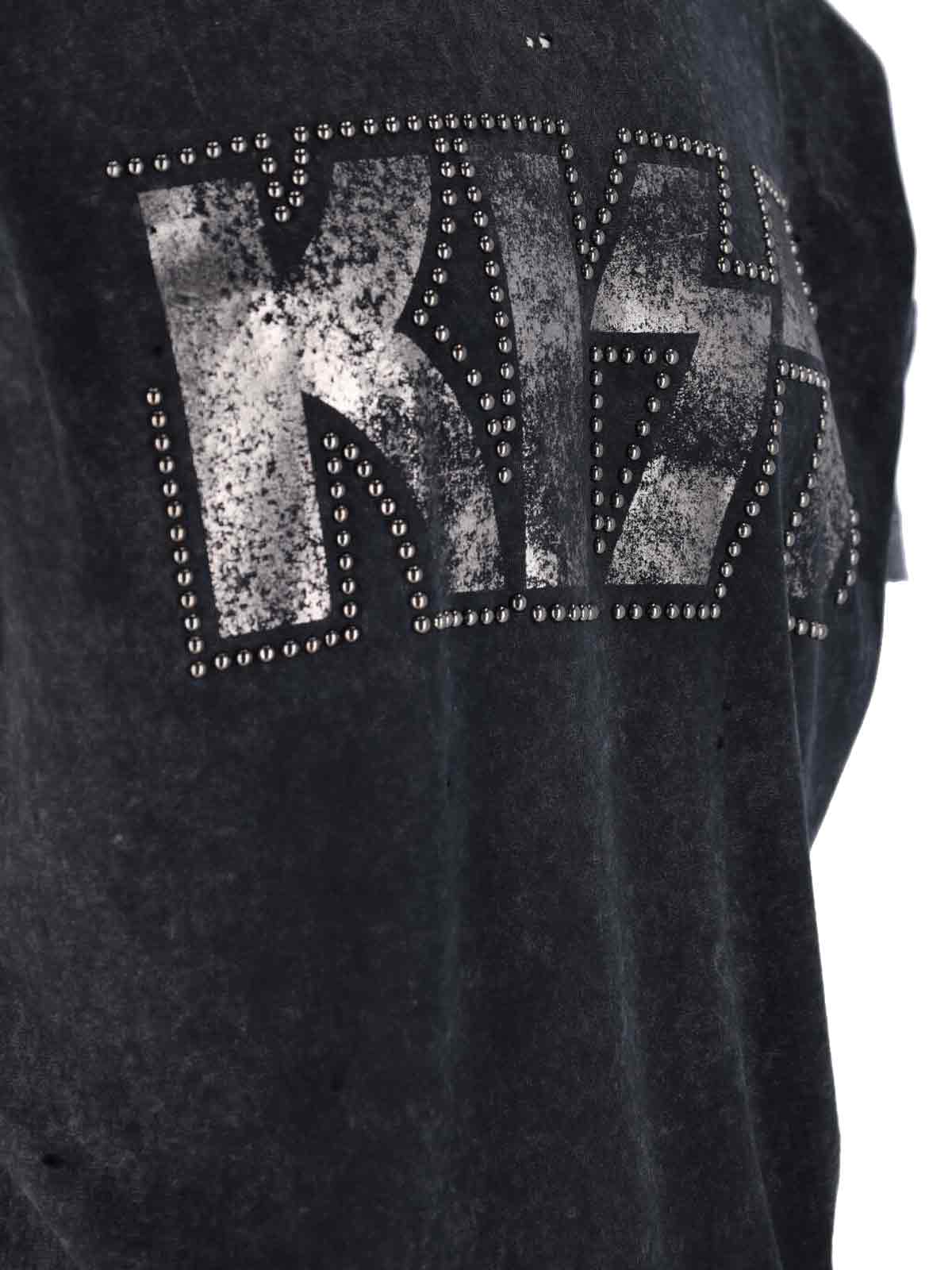 Dsquared2 Graphic Print Short Sleeve Crew Neck T-shirt In Gray