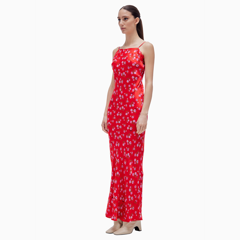 Shop Rotate Birger Christensen Rotate Maxi Dress In Red