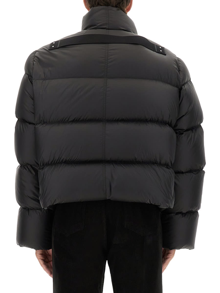 Rick Owens Down Jacket Turtle In Black