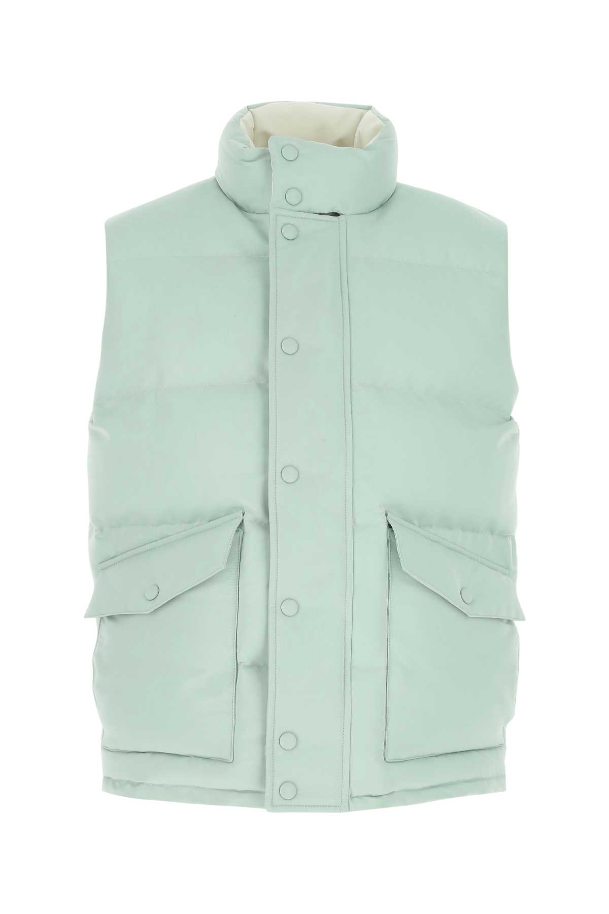 Alexander McQueen Sea Green Polyester Sleeveless Padded Jacket