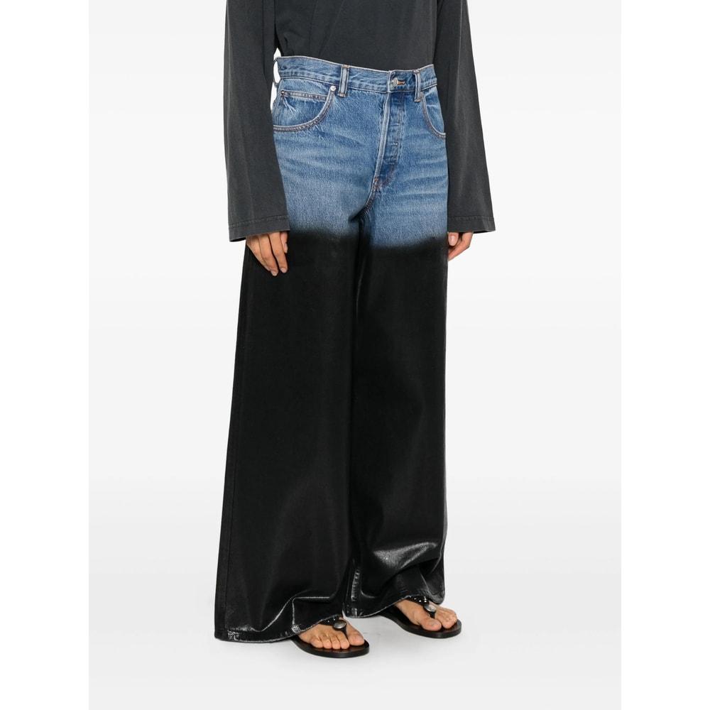 Alexander Wang Blue Denim Women In Black