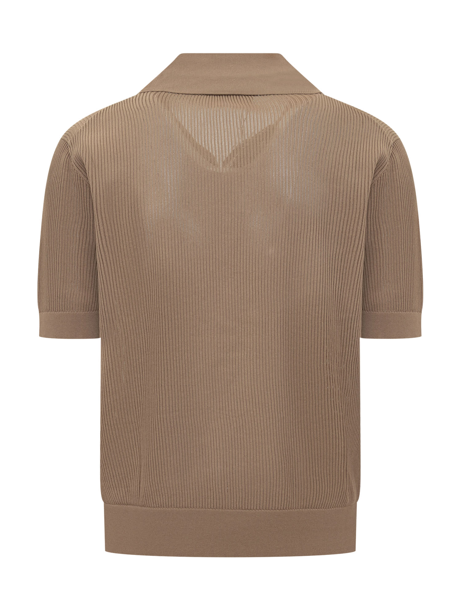 Shop Dolce & Gabbana Cotton Polo Shirt In Beige 10
