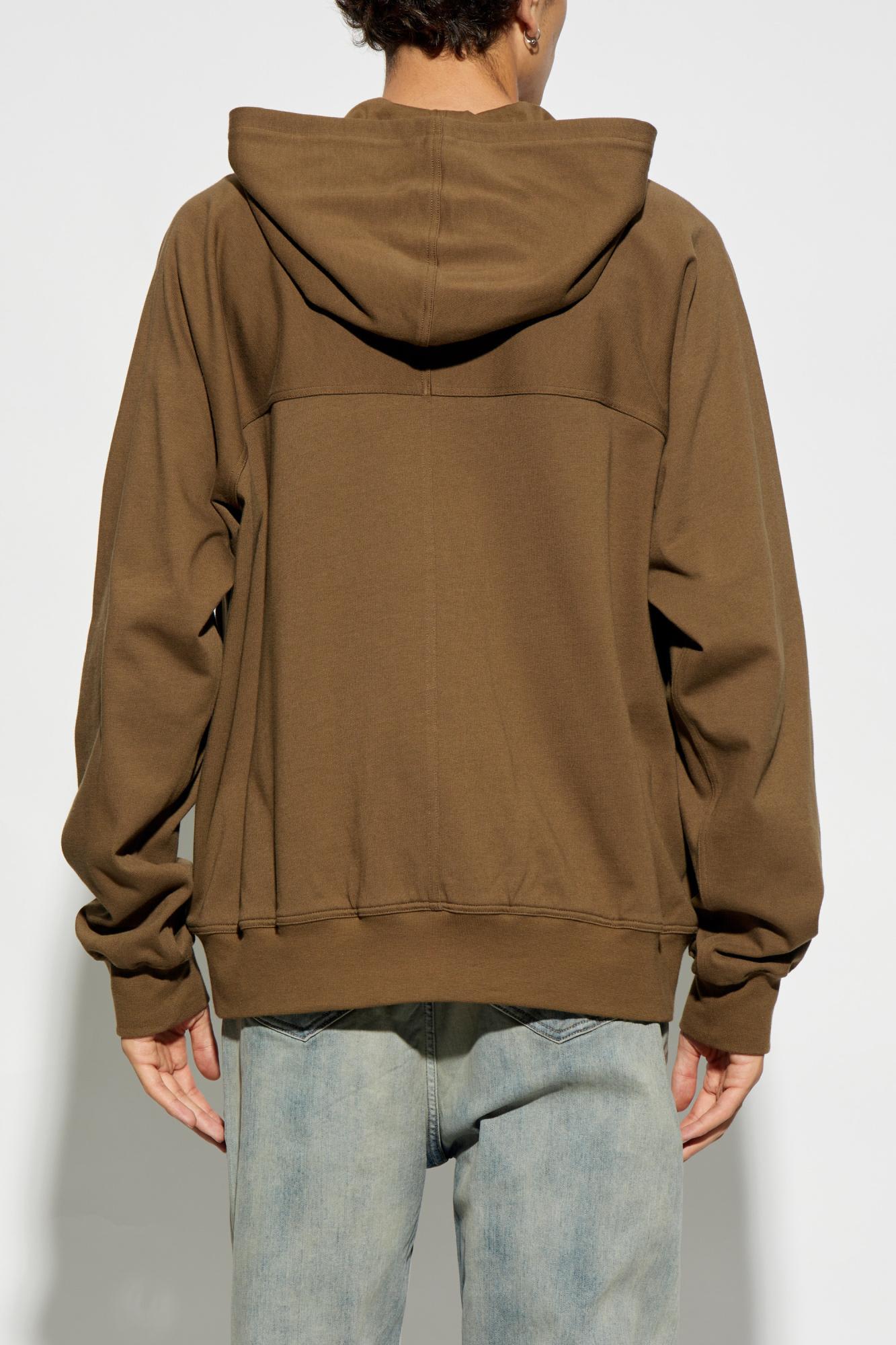 Shop Rick Owens Sweatshirt Windbreaker In Bean