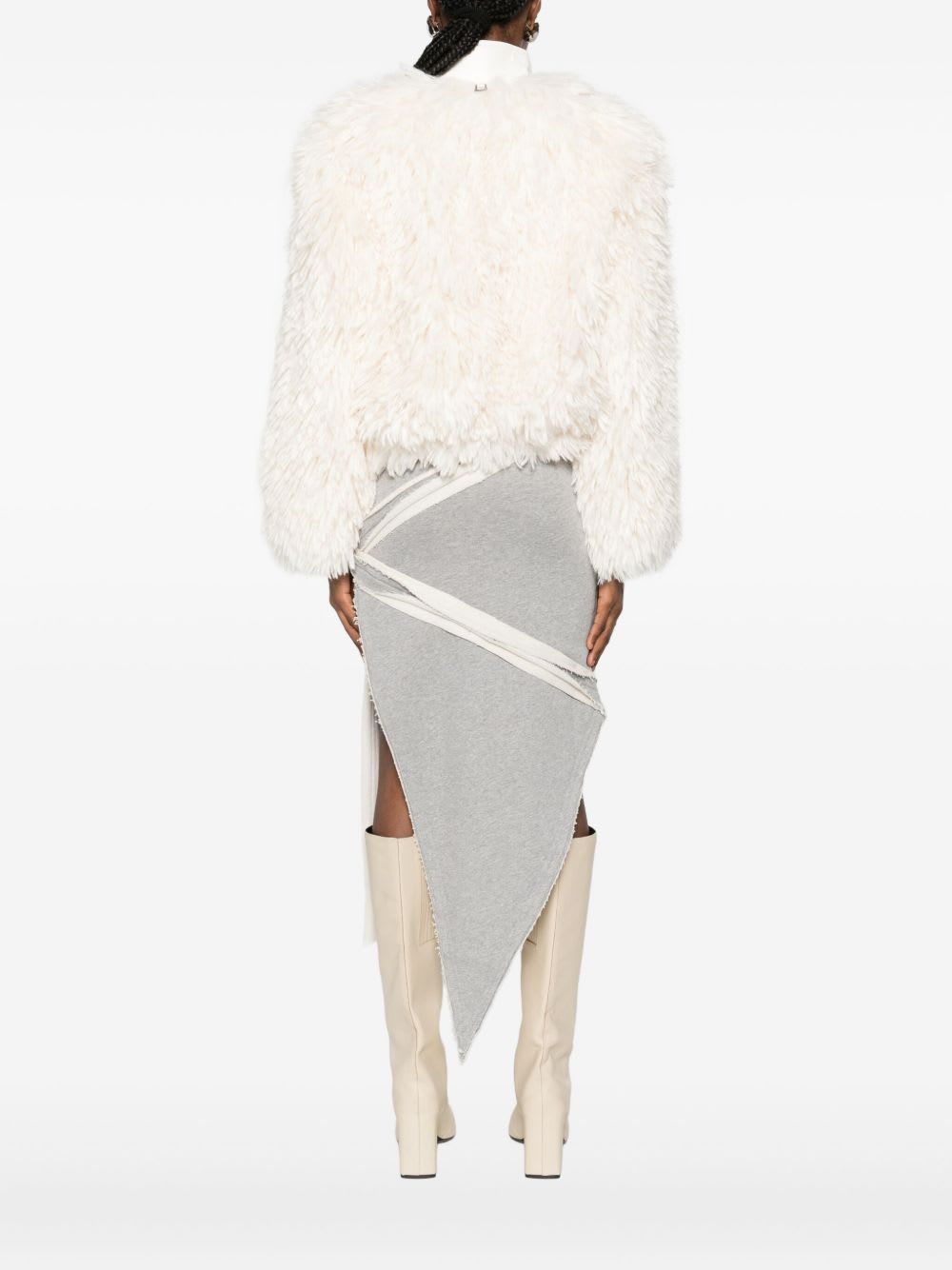 Apparis Zip-up Faux-fur Jacket In White