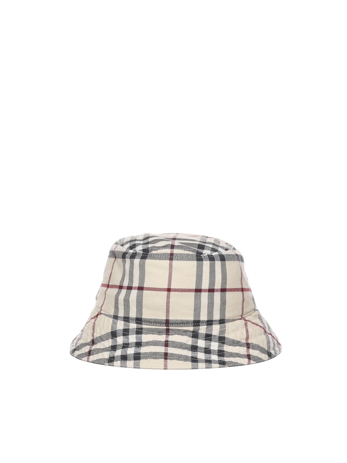 Burberry Vintage Check Bucket Hat In White