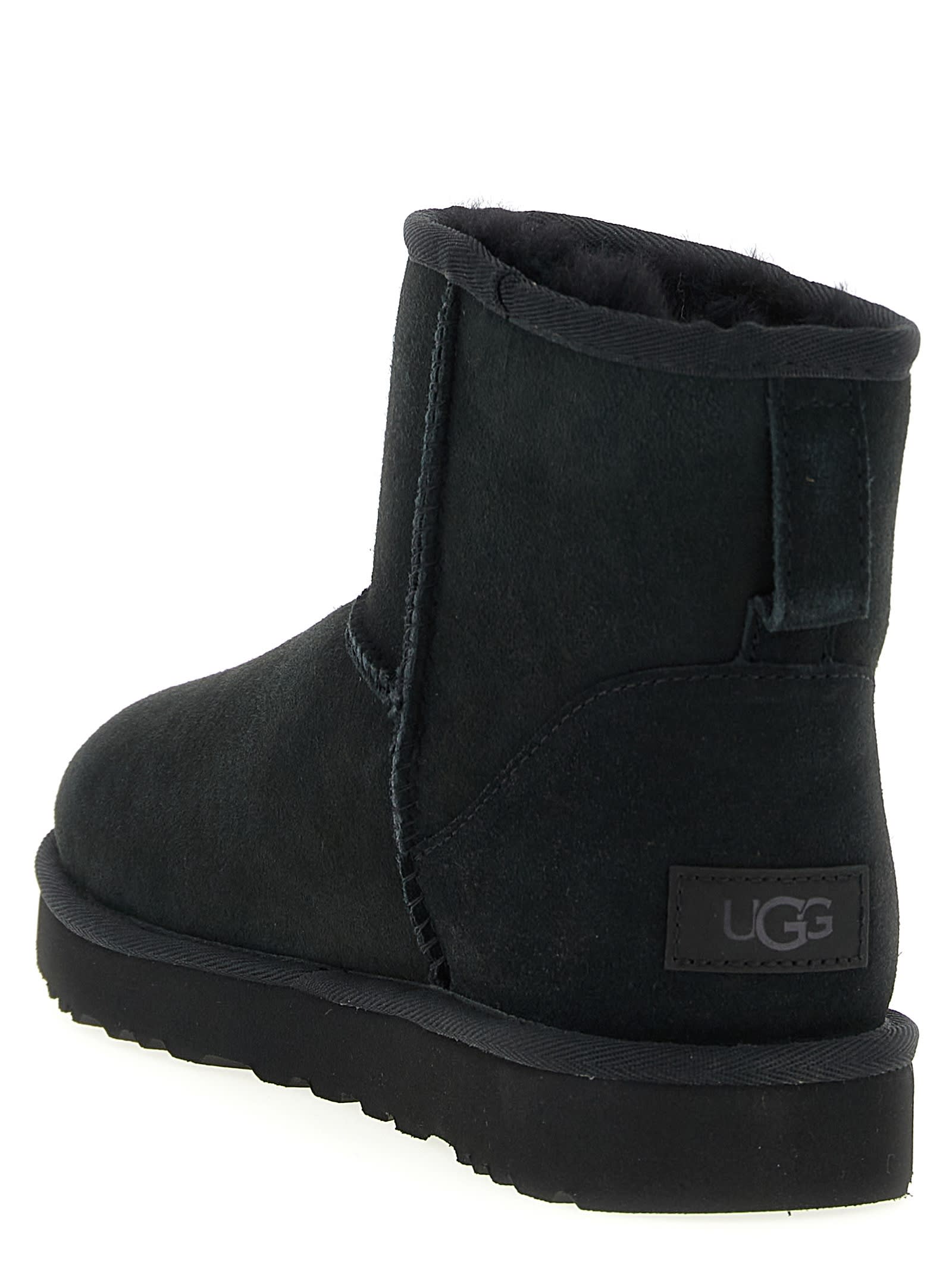Ugg Classic Mini Ii Ankle Boots In Black