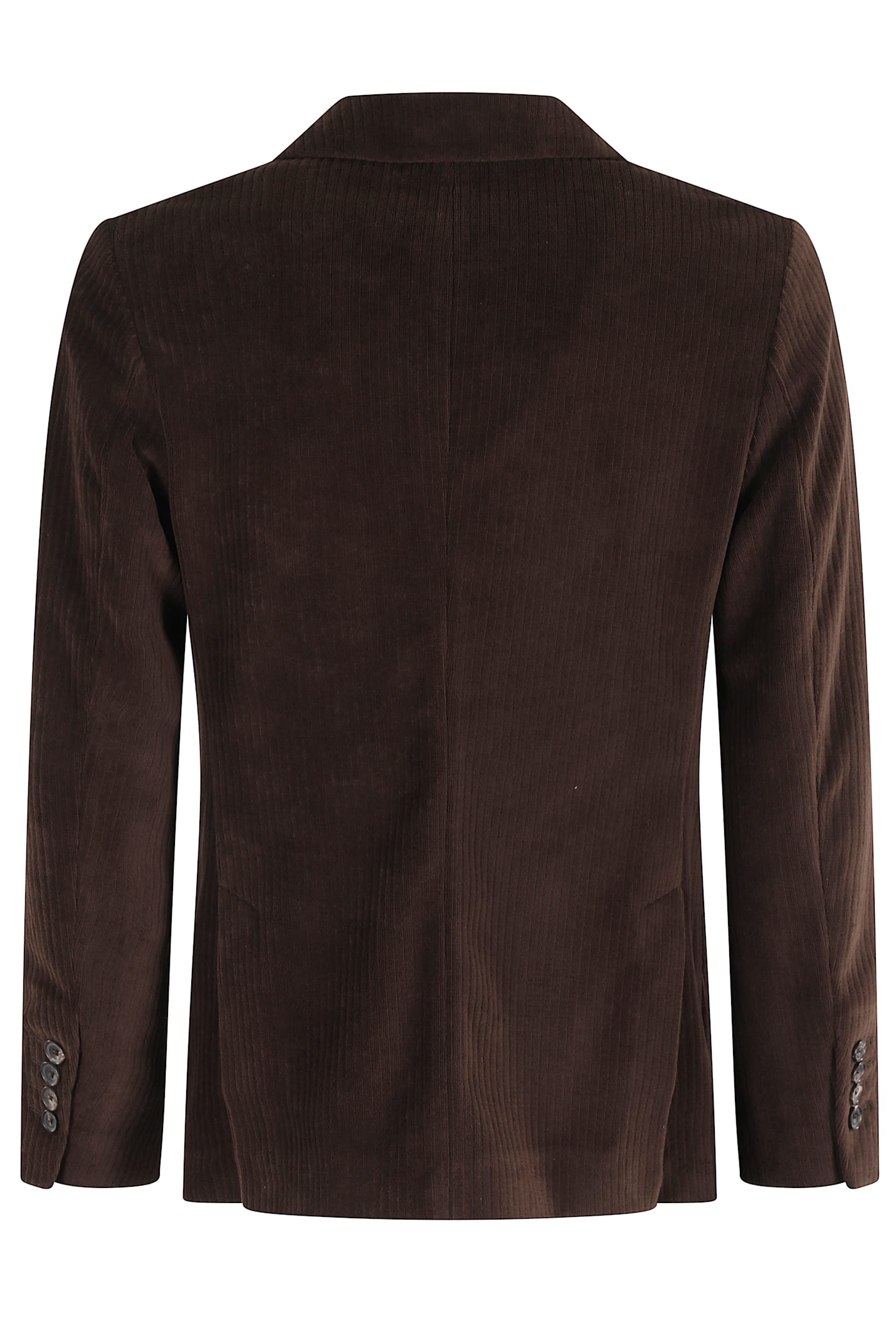 Circolo 1901 Corduroy Blazer With Ribbed Velvet Detailing In Brown
