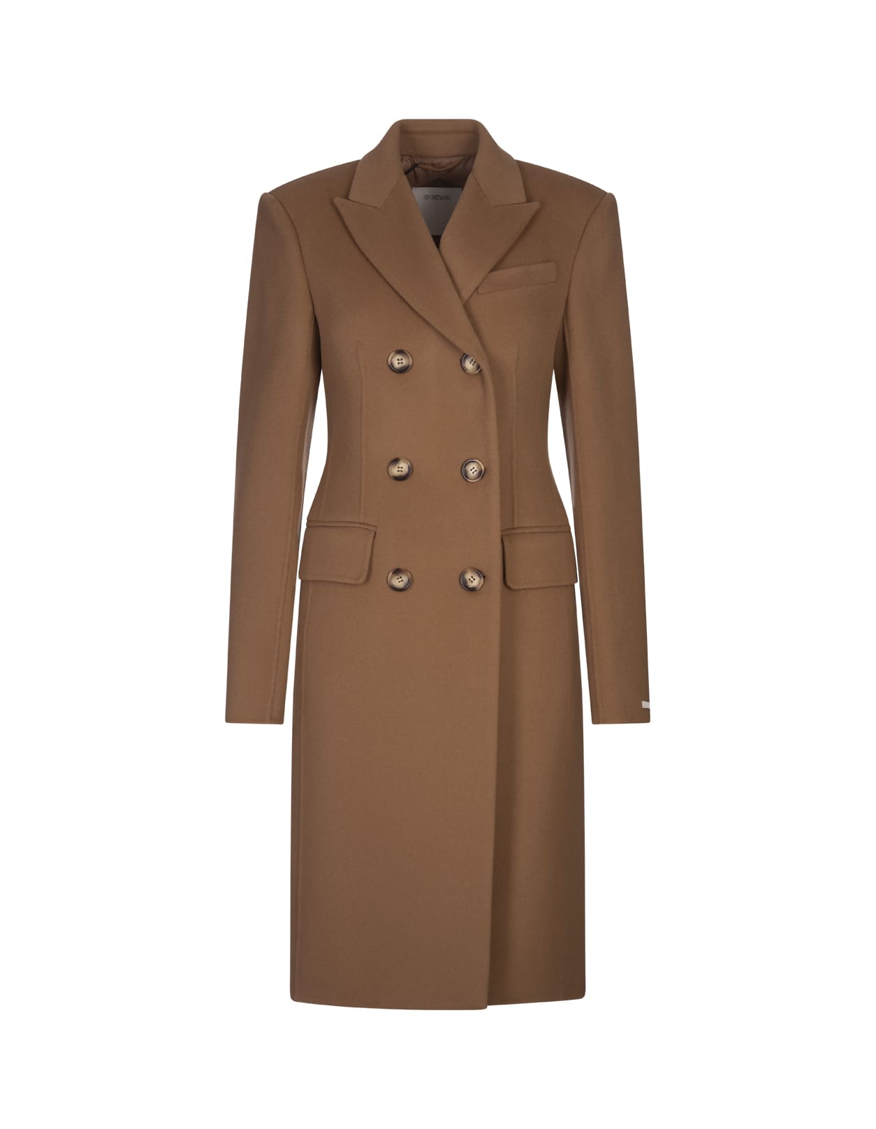 Shop Sportmax Brown Morgana Coat