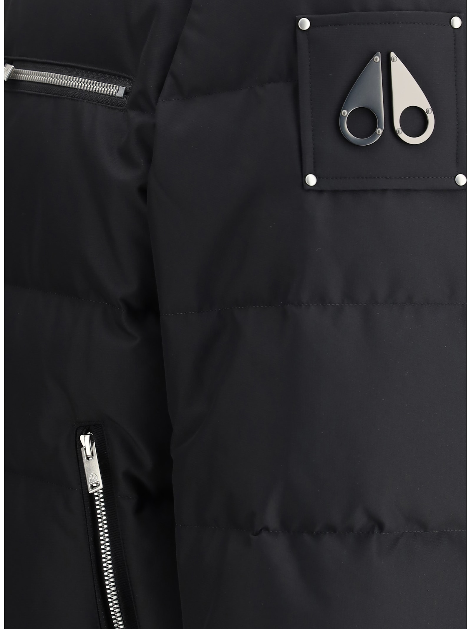 Moose Knuckles Cloud Bomber Jacket With Lambskin Finishes In Multi