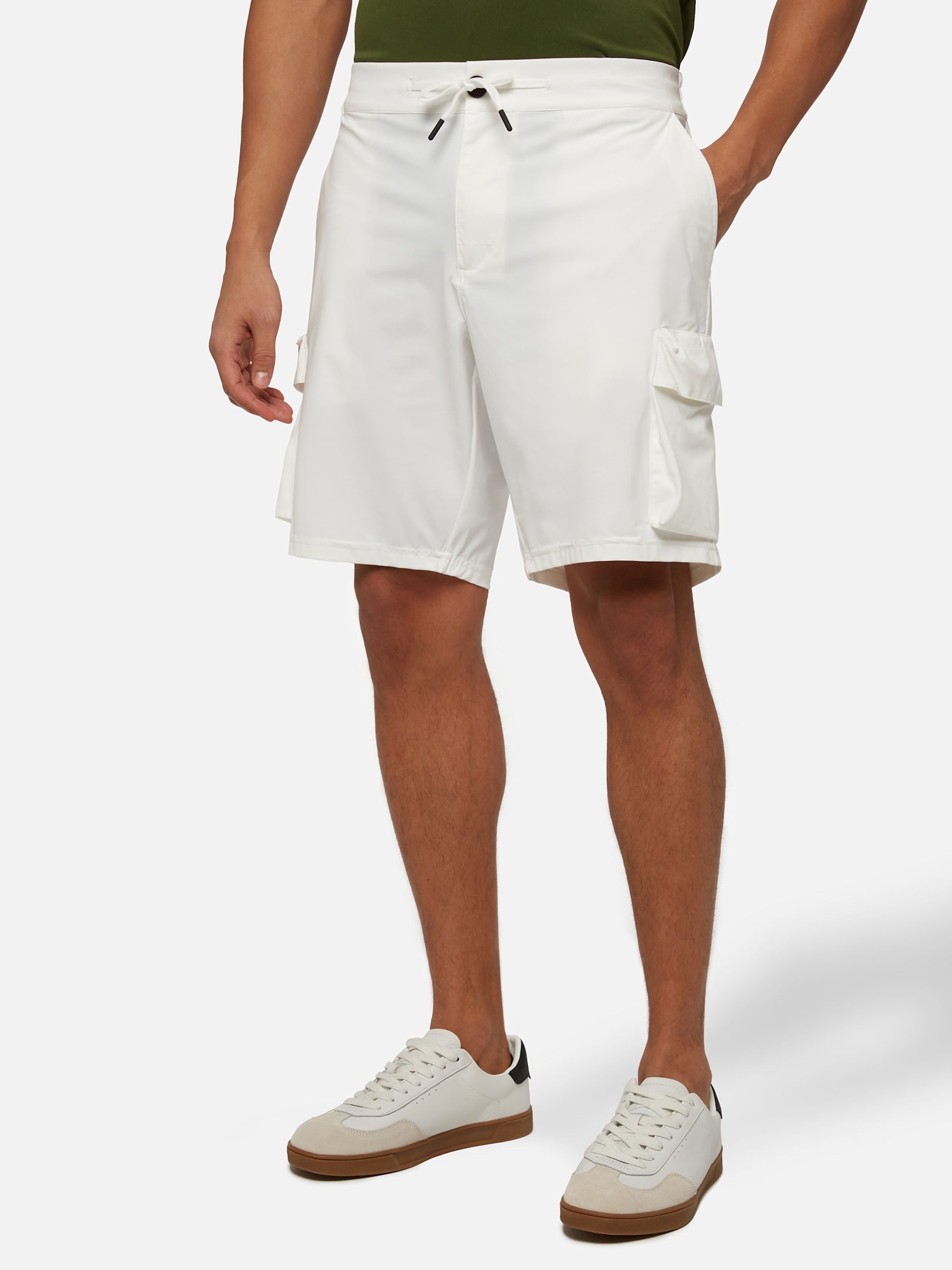 Off-white Technic Fabric Bermuda Shorts Deck