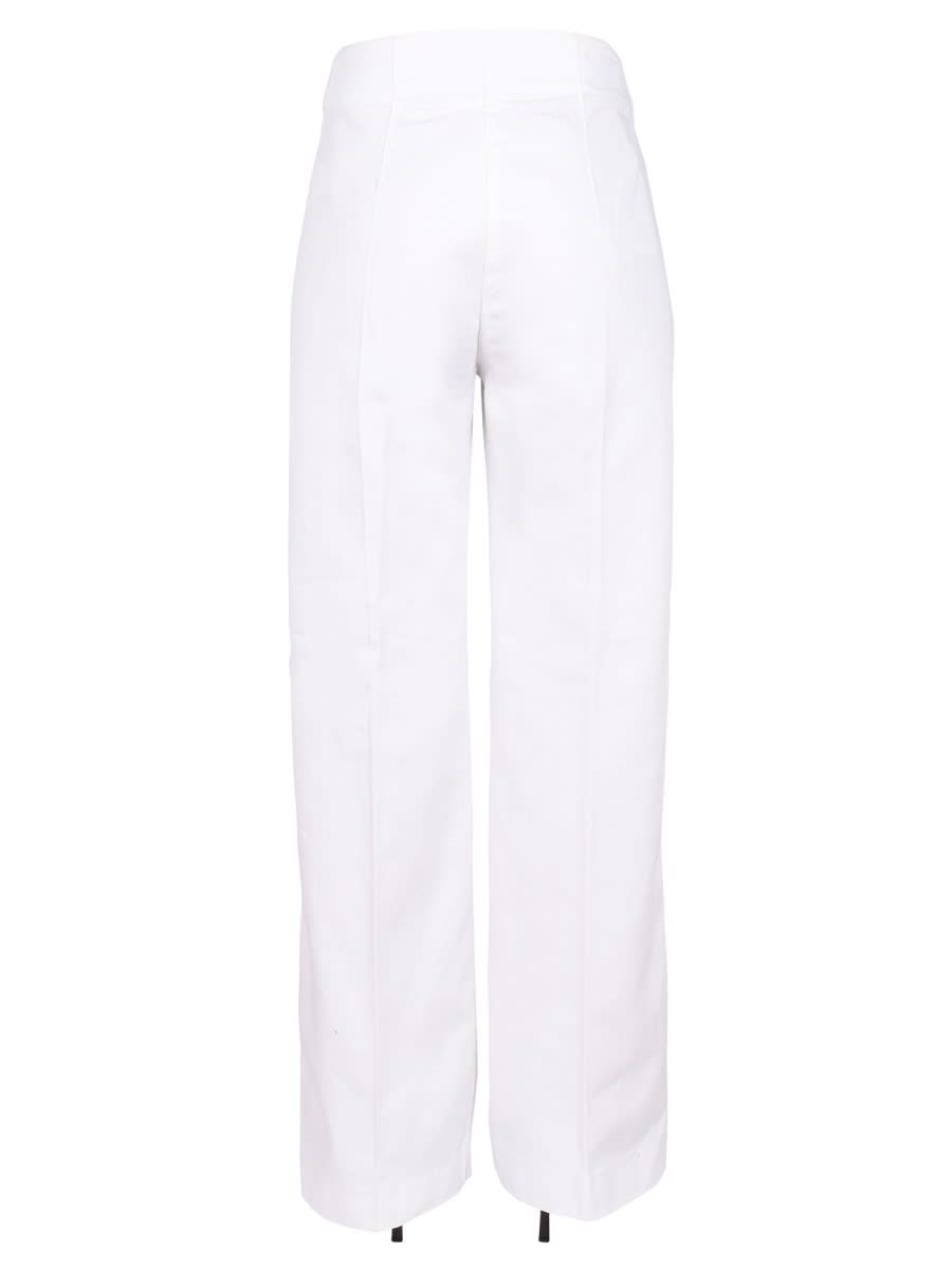 Shop Patou Straight Leg Pants In White