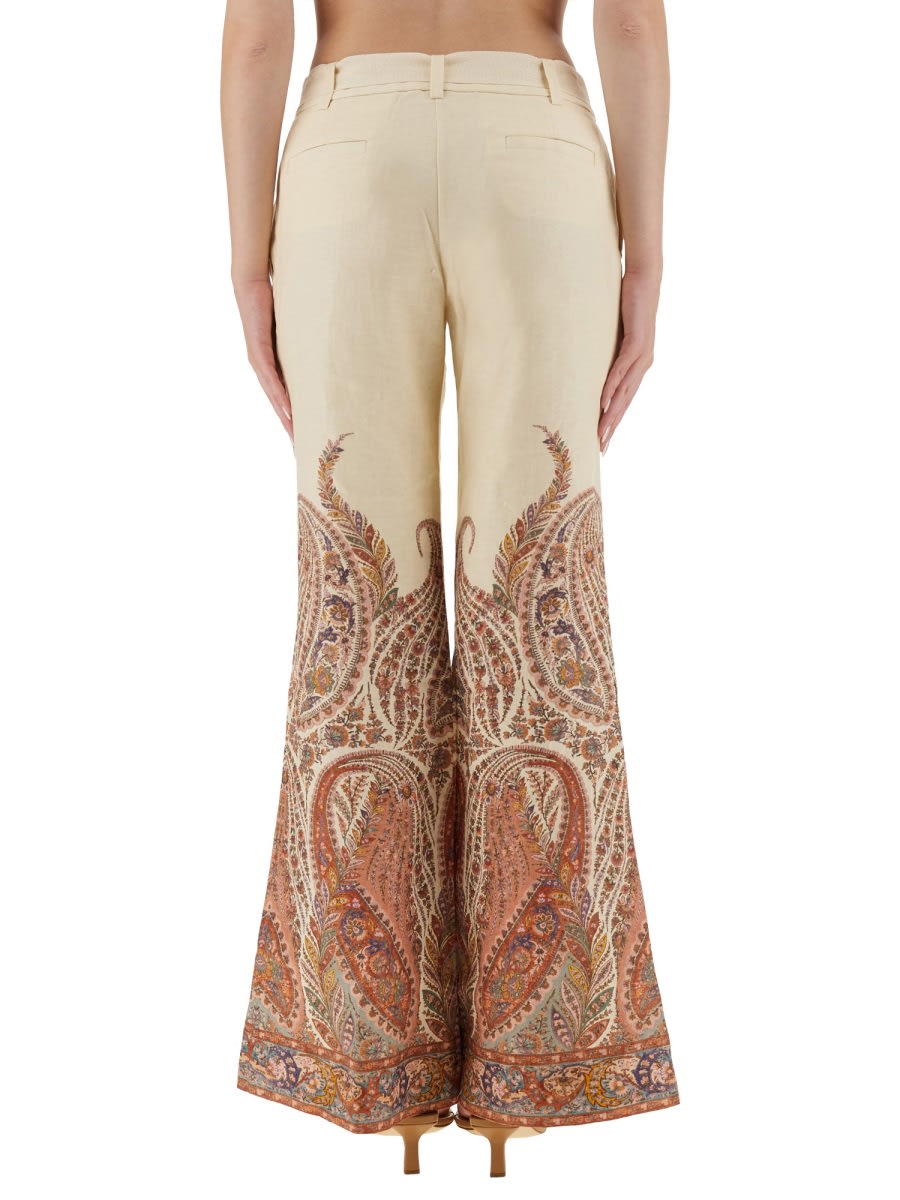 Zimmermann Rhiannon Paisley-print Trousers In Neutral