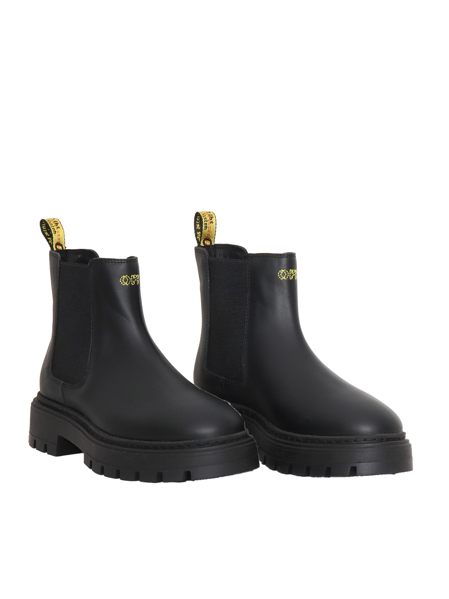 Shop Off-white Chelsea Boots In Black