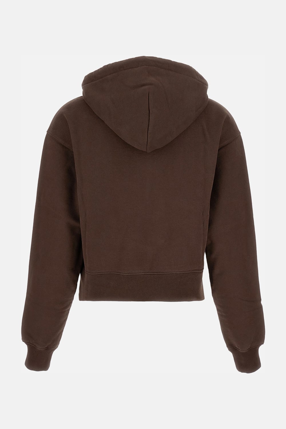 Jacquemus Le Hoodie Gros Grain Hooded Cotton Sweatshirt In Brown