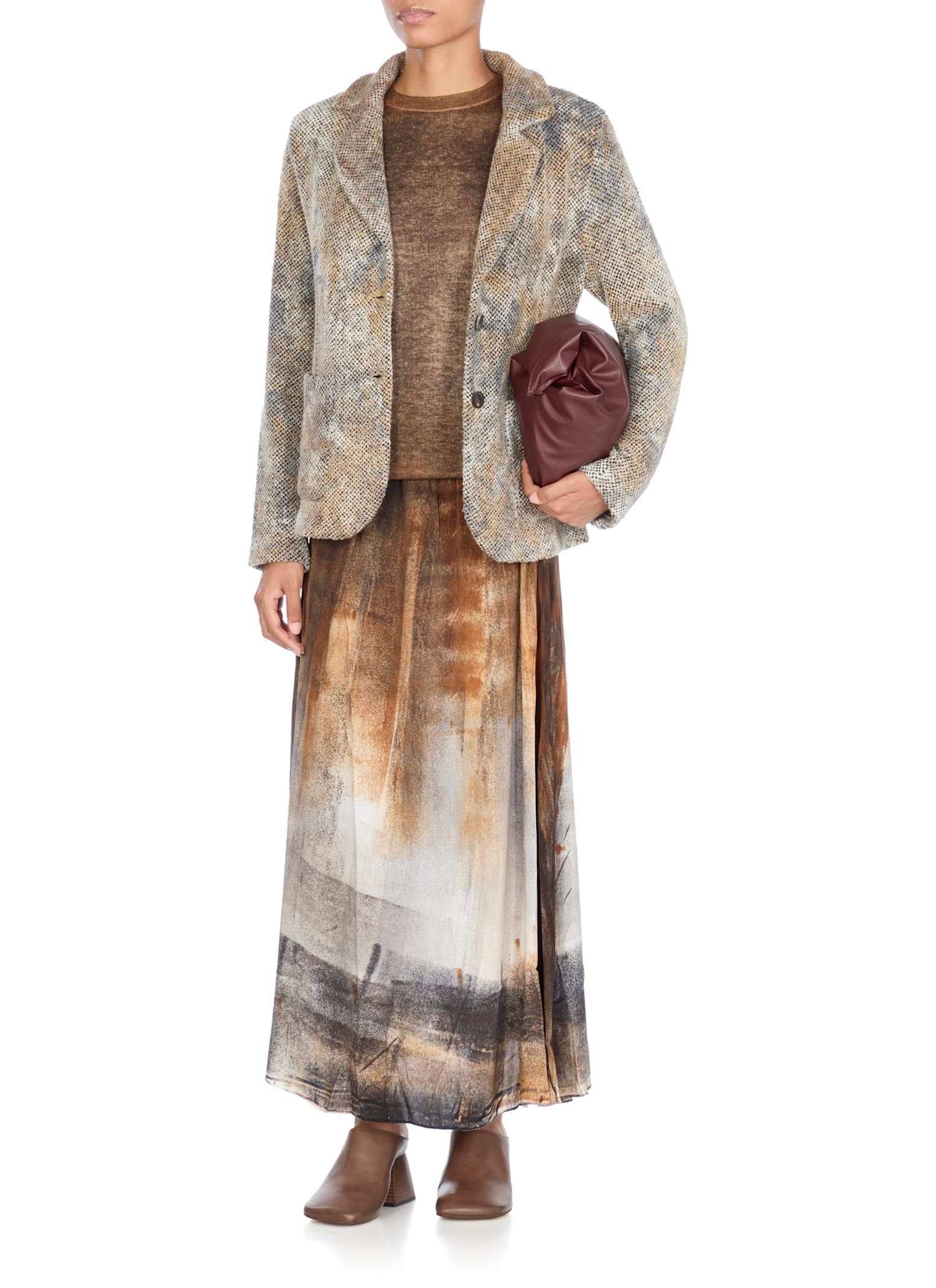 Avant Toi Wool And Cashmere Blazer In Sand
